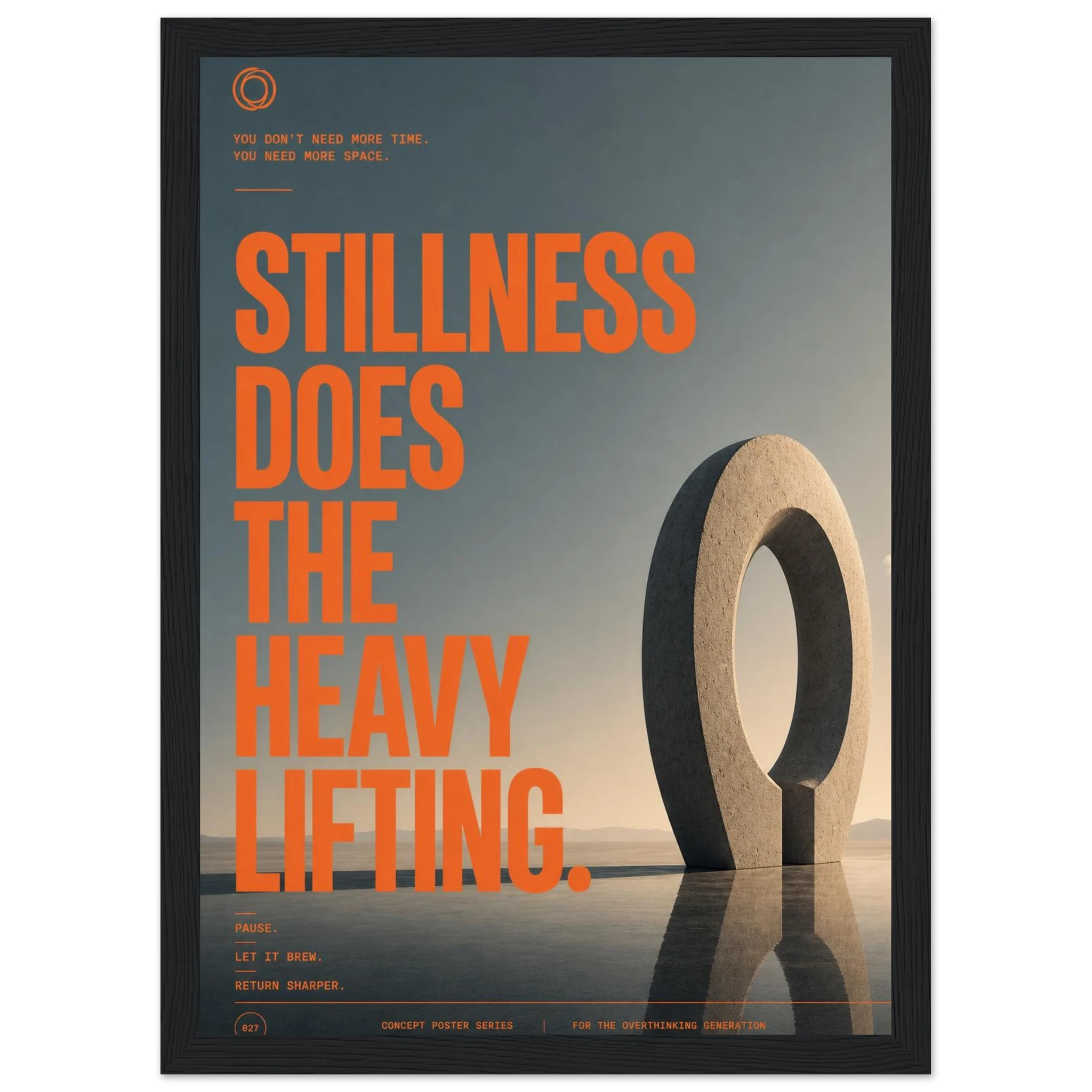 Rizen Stillness - Premium Framed Wall Art
