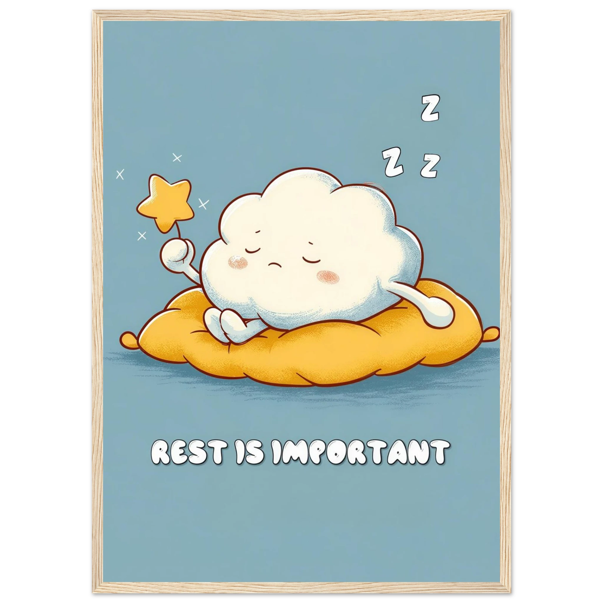 Rizen Rest is Important - Premium Framed Wall Art