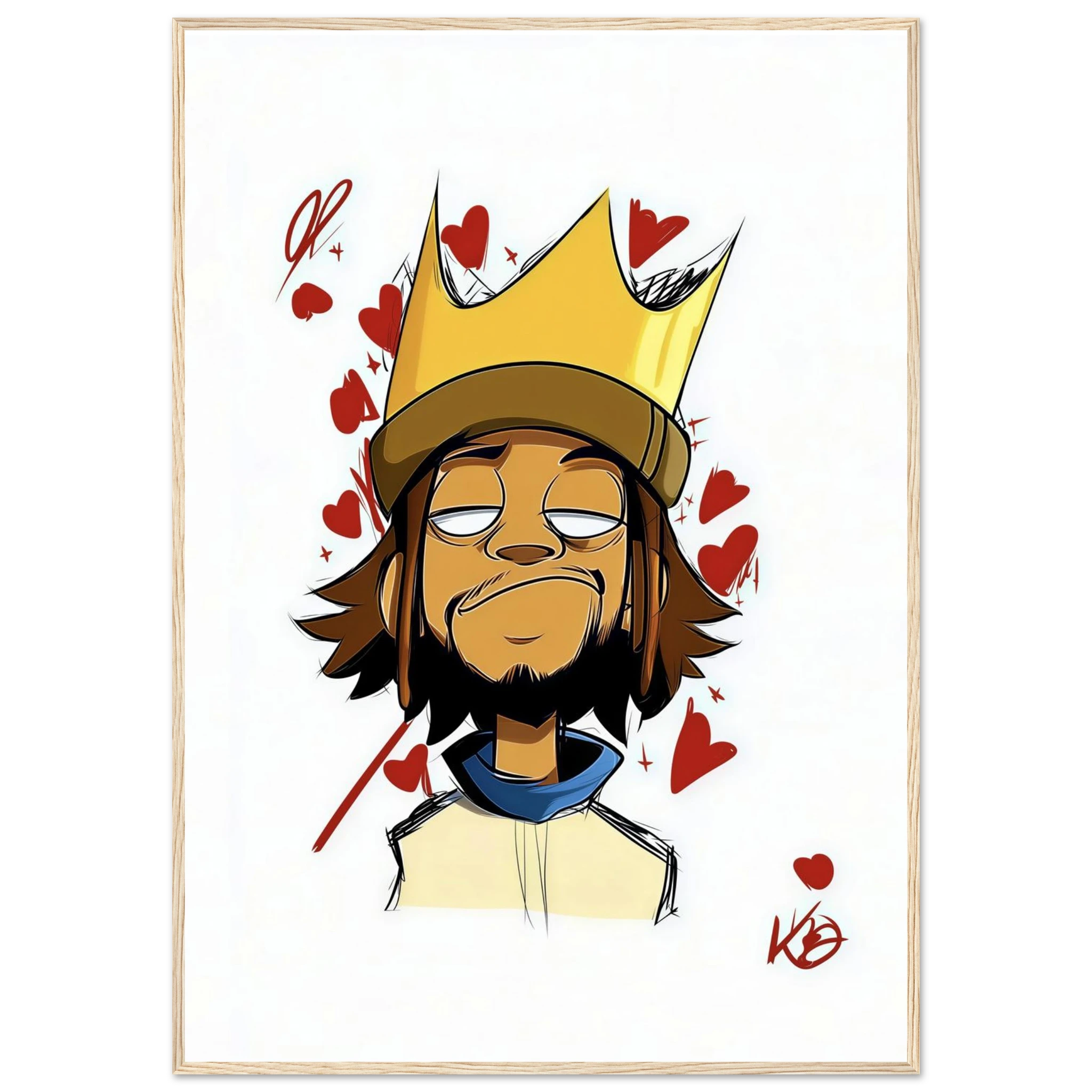 Rizen Crowned Affection - Premium Framed Wall Art