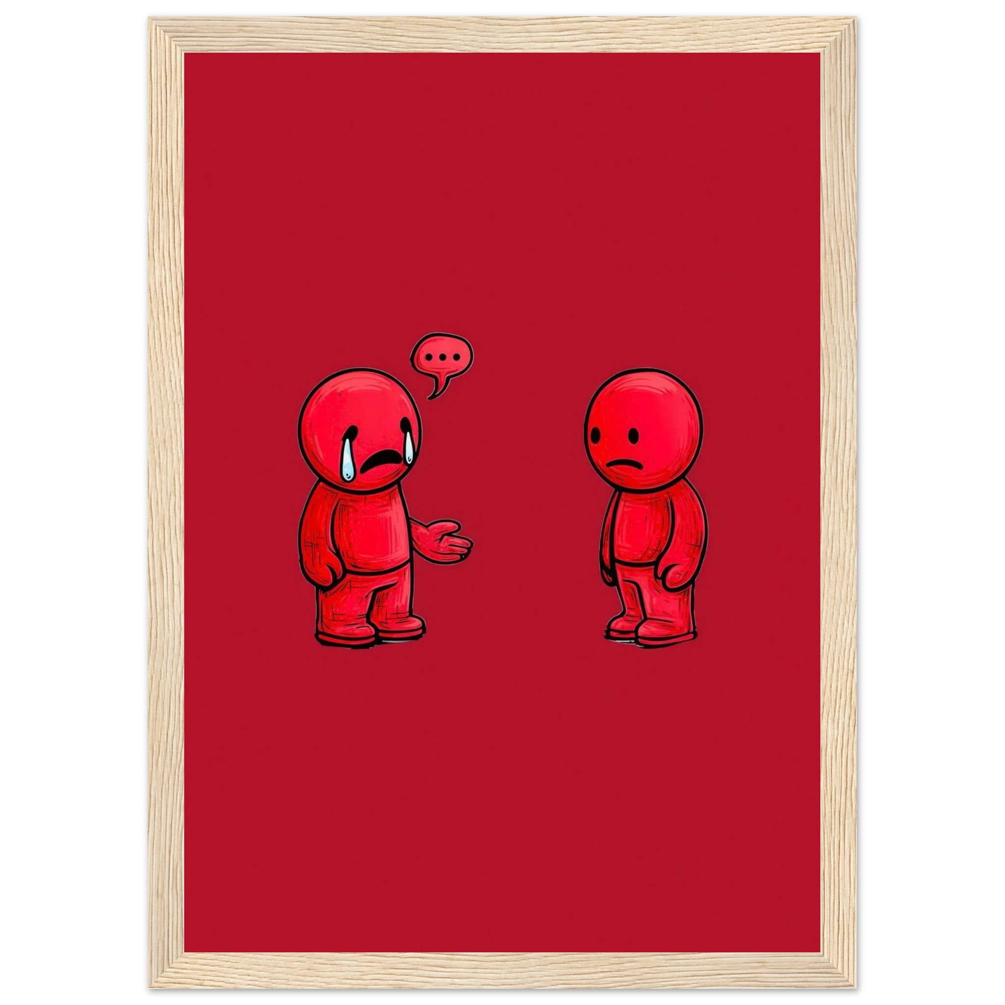 Rizen Anxious &amp; Avoidant - Premium Framed Wall Art