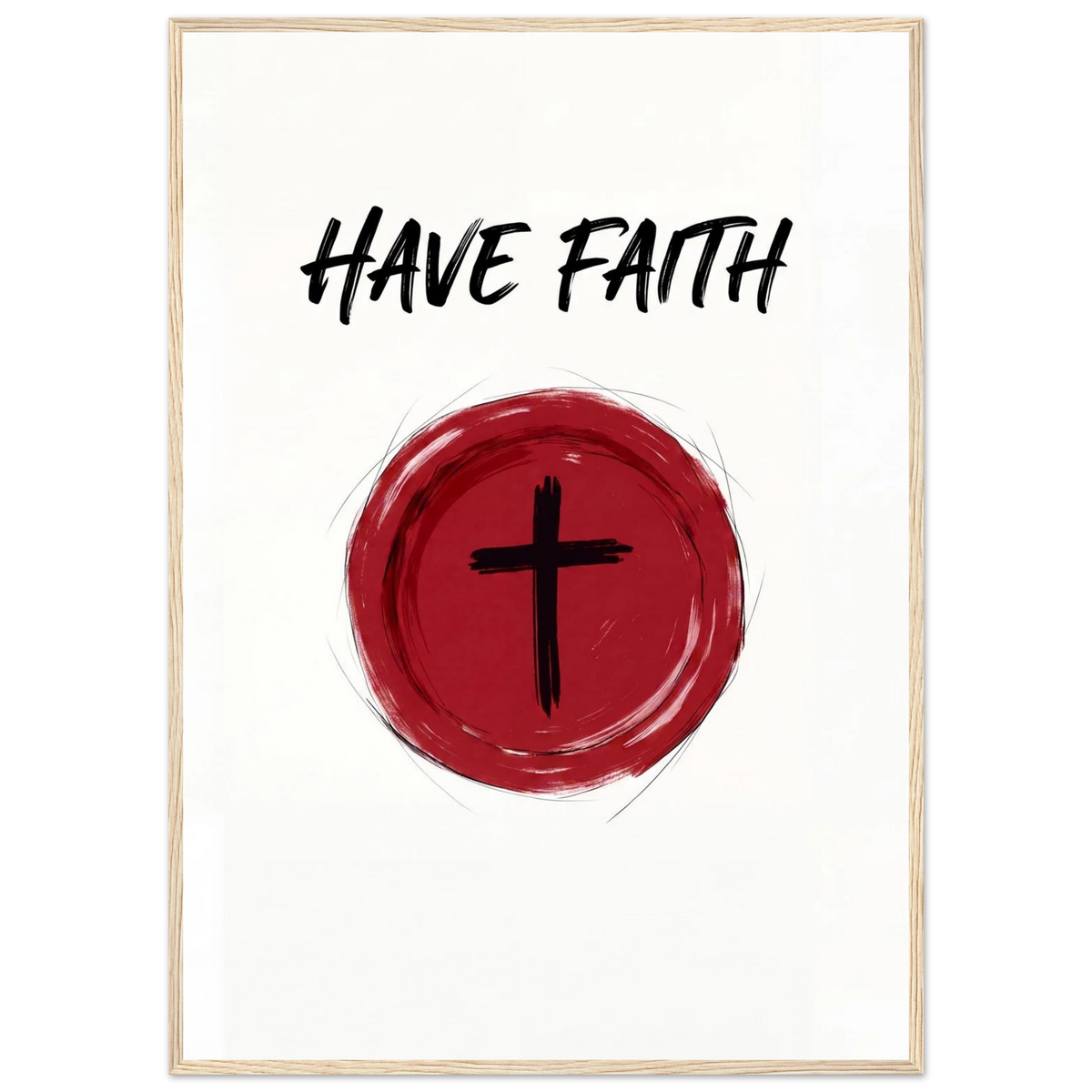 Rizen Have Faith - Premium Framed Wall Art
