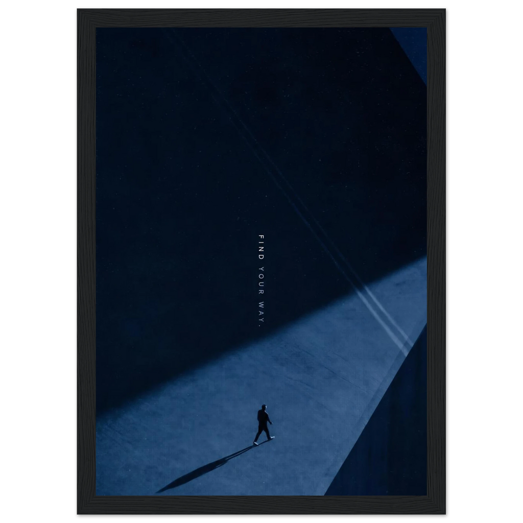Rizen Find Your Way - Premium Framed Wall Art