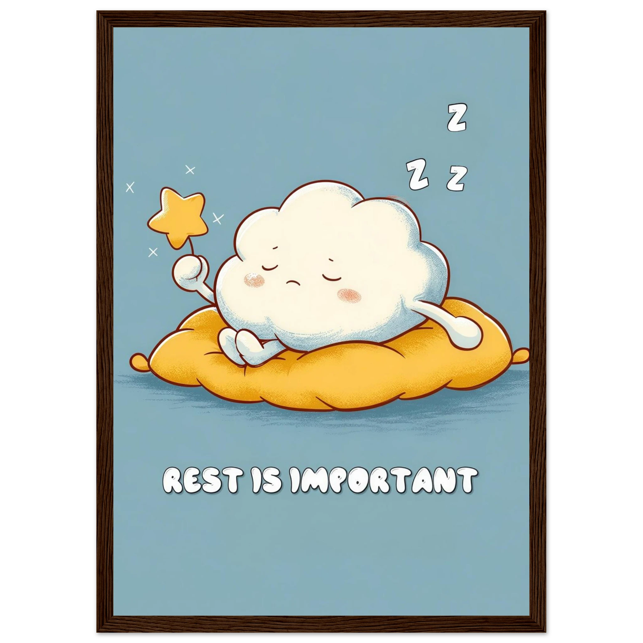 Rizen Rest is Important - Premium Framed Wall Art