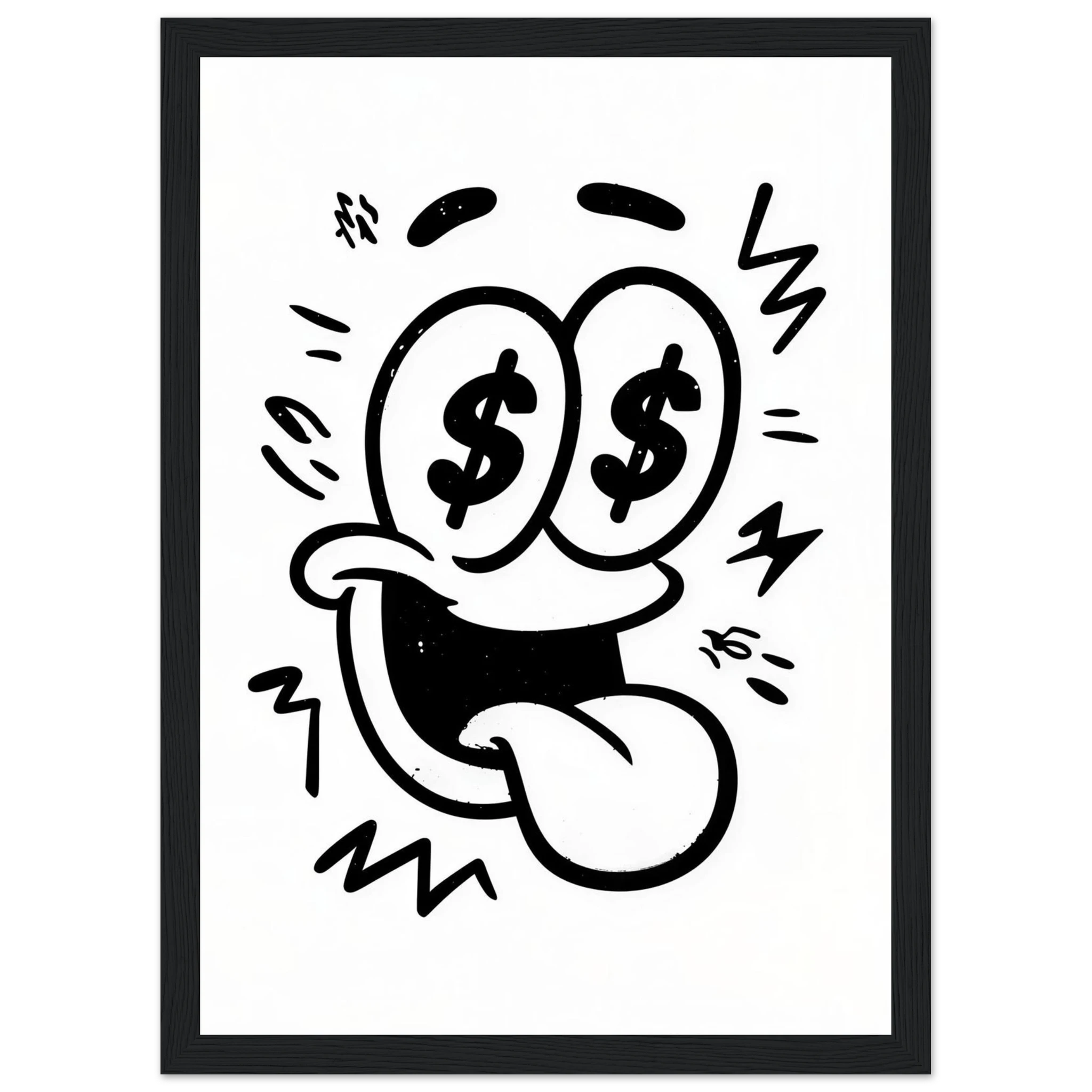 Rizen Dollar Eyes - Premium Framed Wall Art