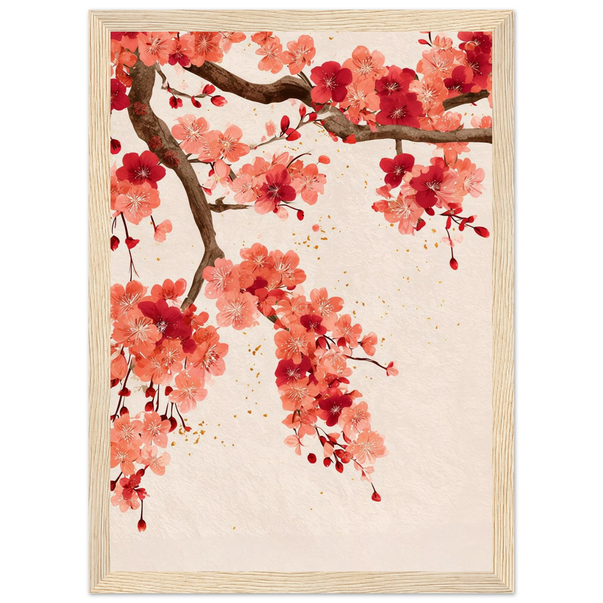 Rizen Ember Tree - Premium Framed Wall Art