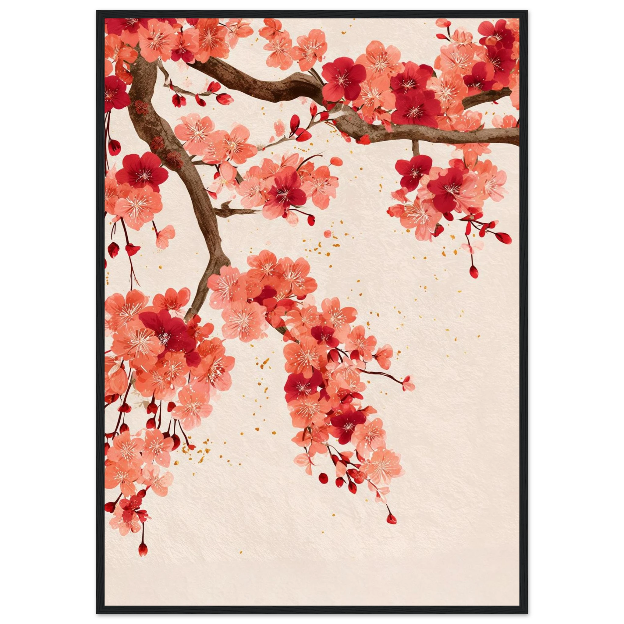 Rizen Ember Tree - Premium Framed Wall Art