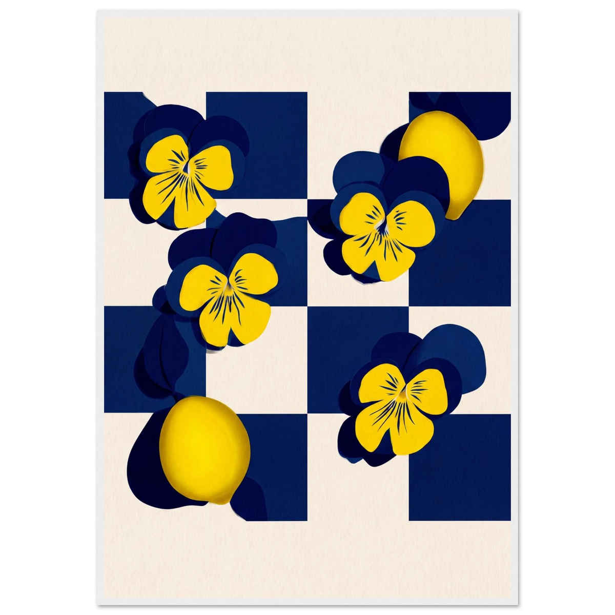 Rizen Life's Little Lemons - Premium Framed Wall Art