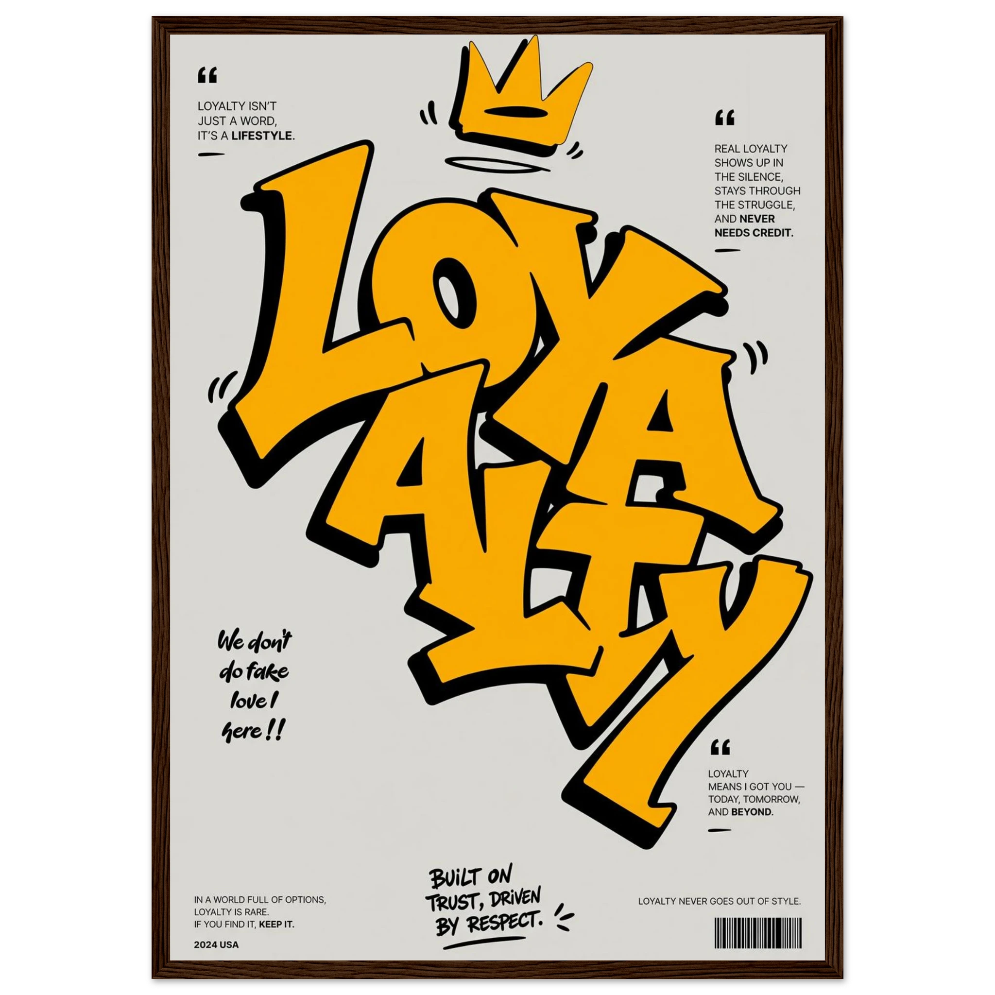Rizen Loyalty - Premium Framed Wall Art
