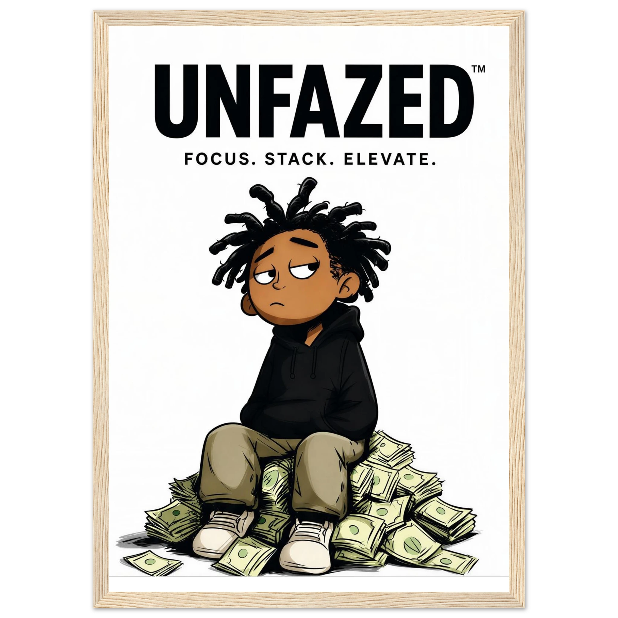 Rizen Unfazed - Premium Framed Wall Art