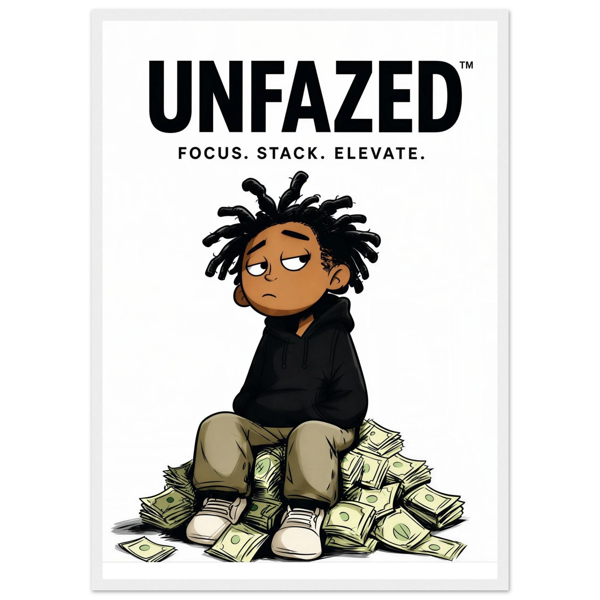 Rizen Unfazed - Premium Framed Wall Art