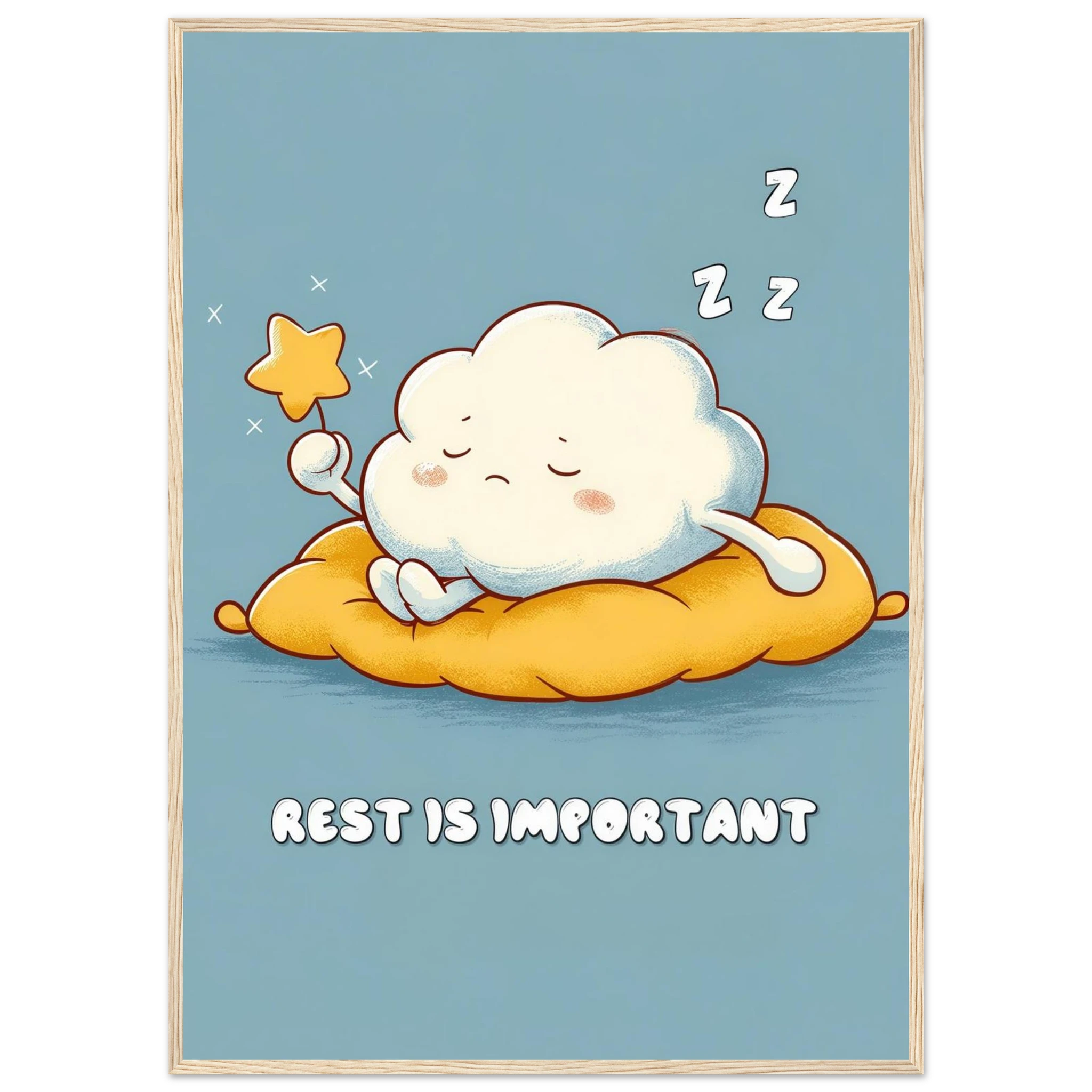 Rizen Rest is Important - Premium Framed Wall Art