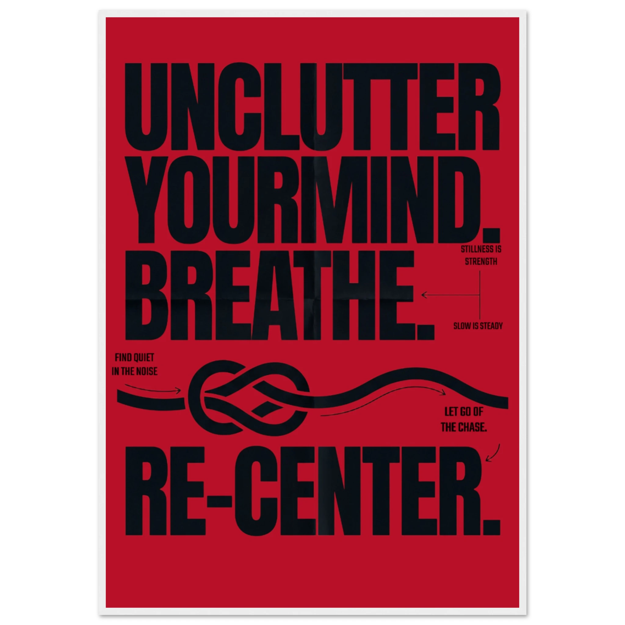 Rizen Unclutter - Premium Framed Wall Art