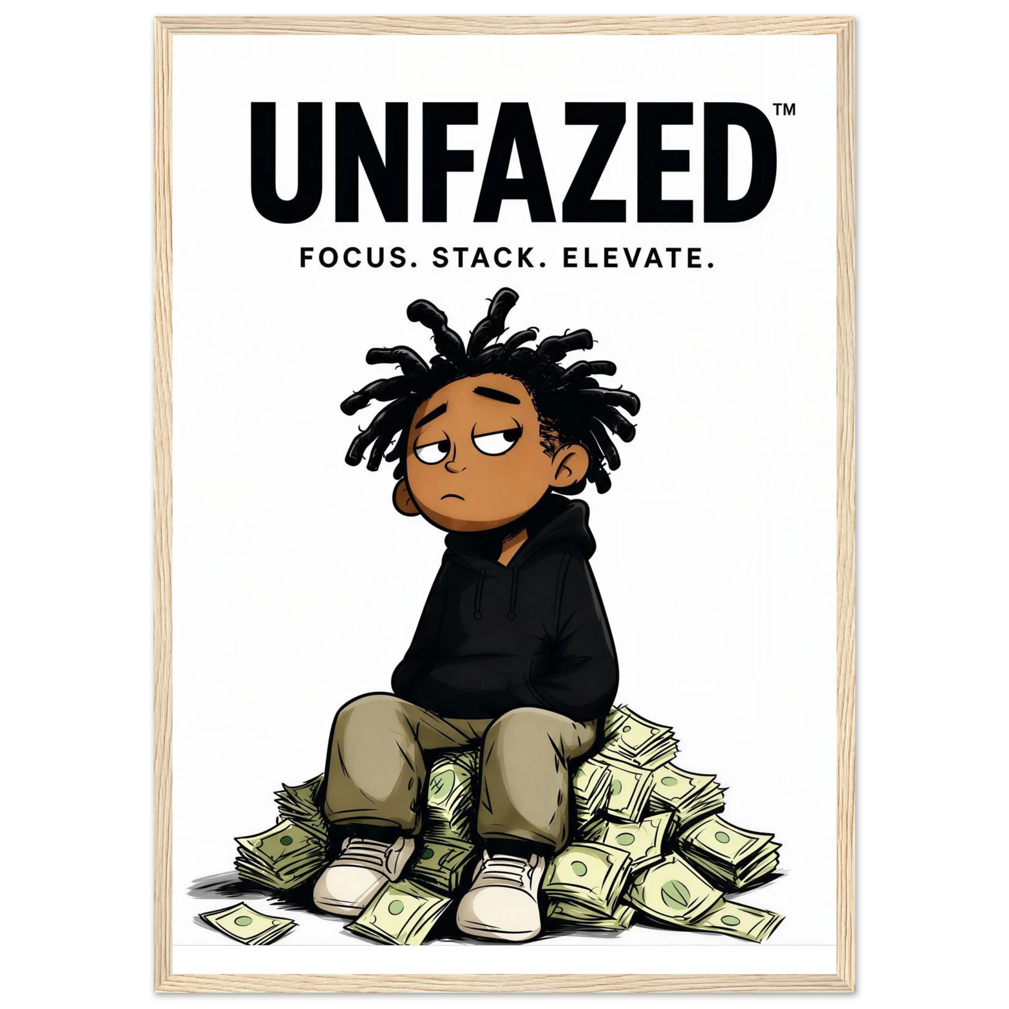 Rizen Unfazed - Premium Framed Wall Art