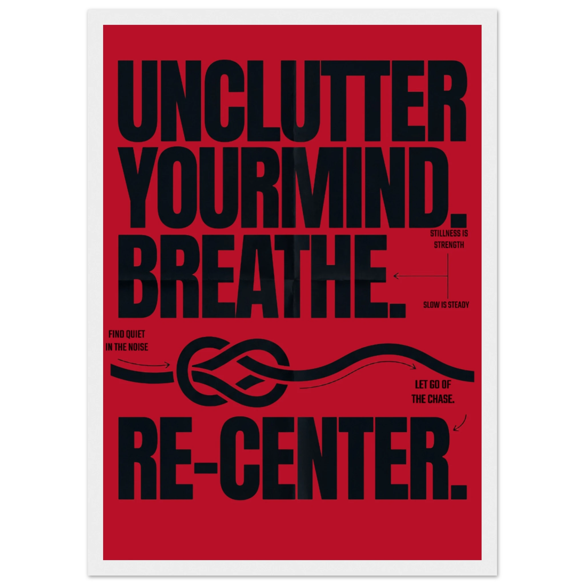 Rizen Unclutter - Premium Framed Wall Art