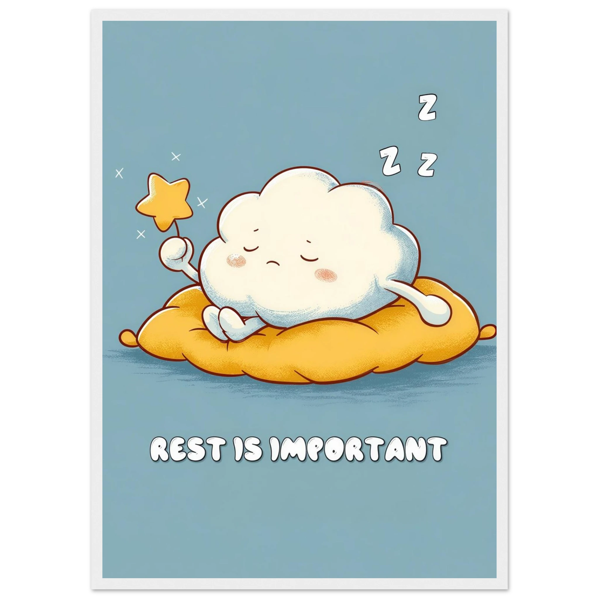 Rizen Rest is Important - Premium Framed Wall Art