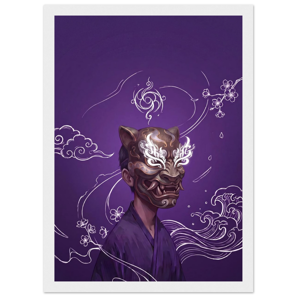 Rizen Beneath the Mask - Premium Framed Wall Art