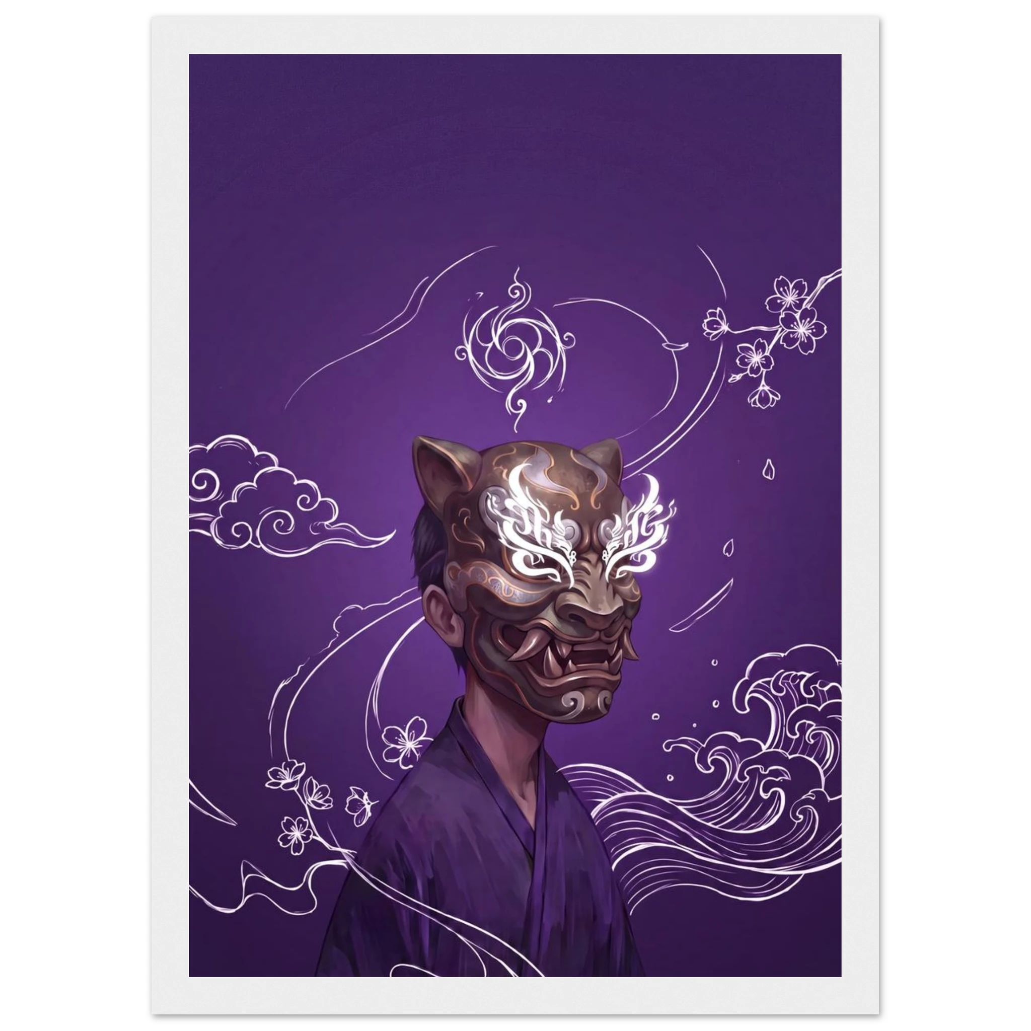 Rizen Beneath the Mask - Premium Framed Wall Art