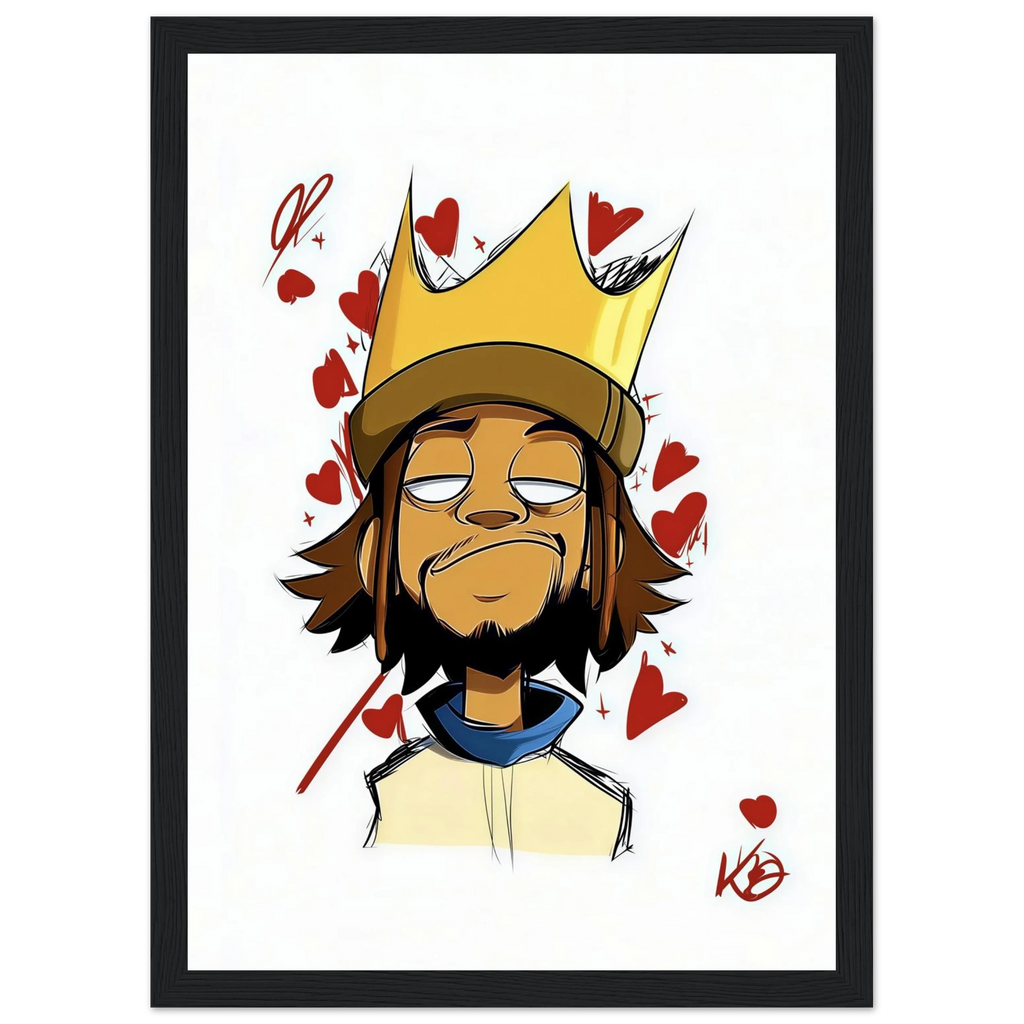 Rizen Crowned Affection - Premium Framed Wall Art