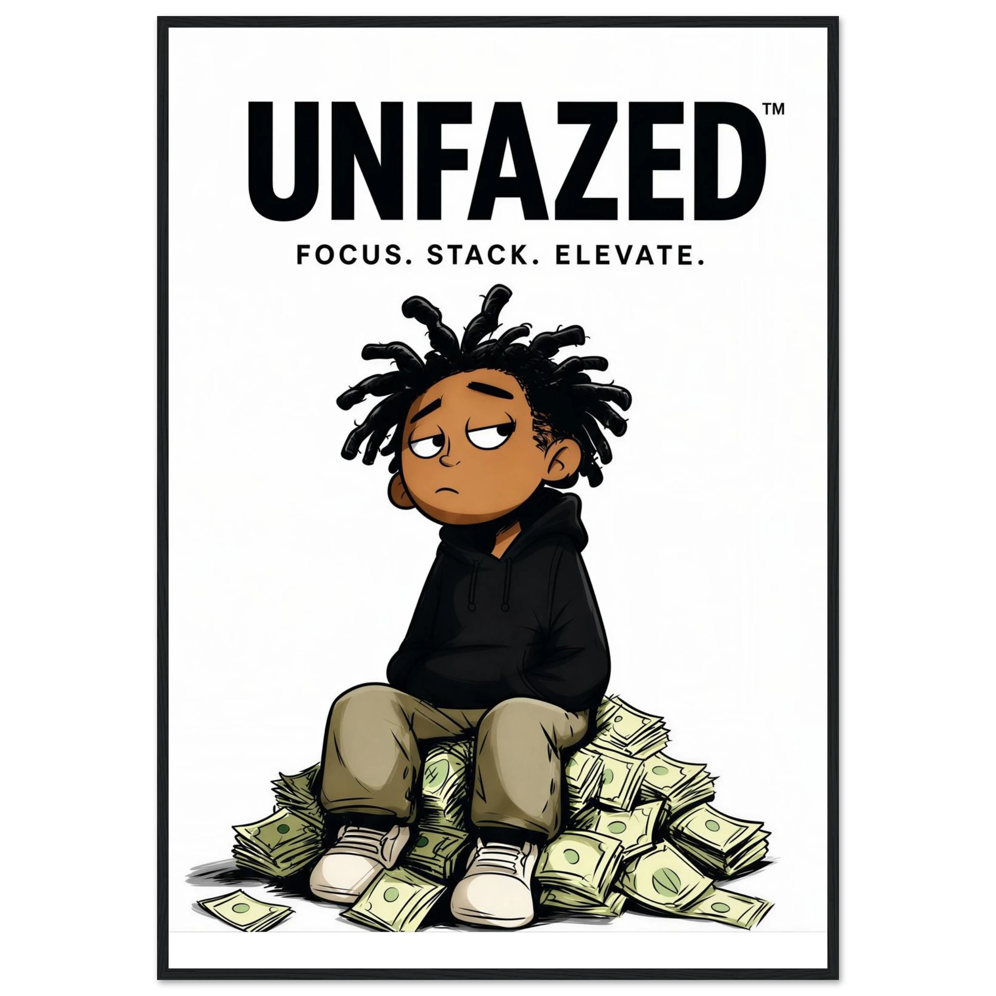 Rizen Unfazed - Premium Framed Wall Art