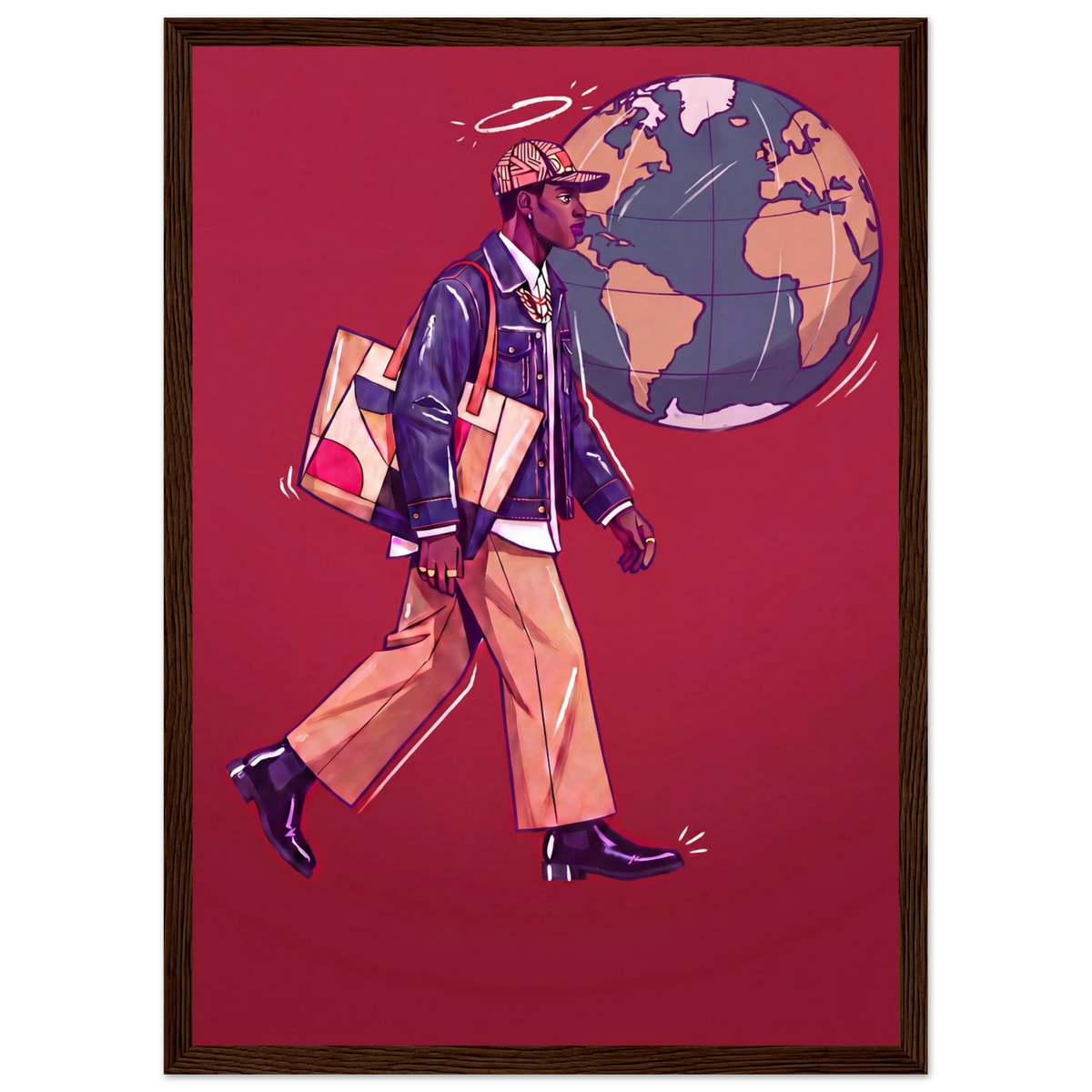 Rizen Global Stride - Premium Framed Wall Art