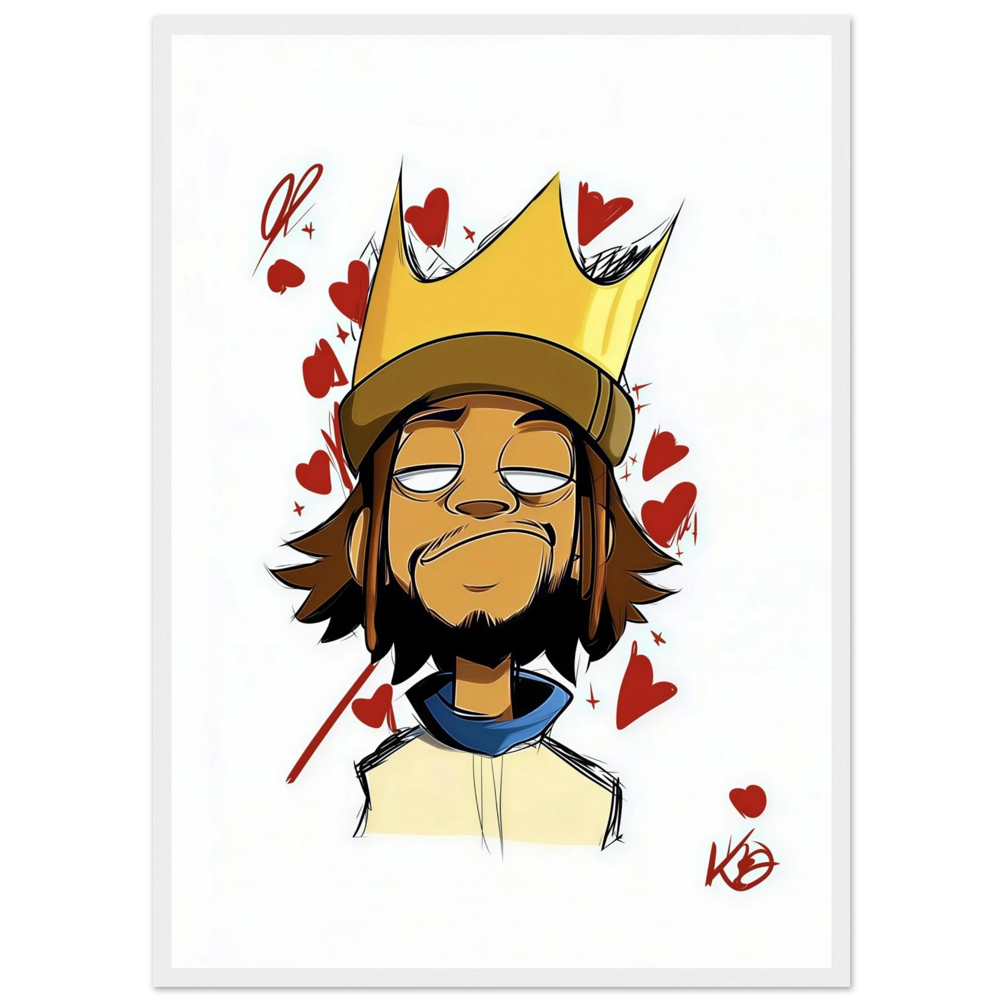 Rizen Crowned Affection - Premium Framed Wall Art