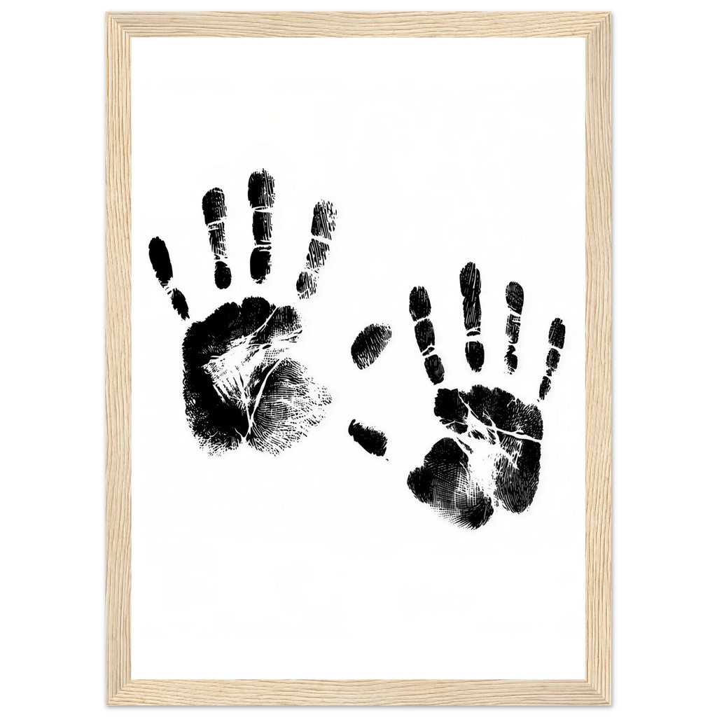 Rizen Memory of Hands - Premium Framed Wall Art