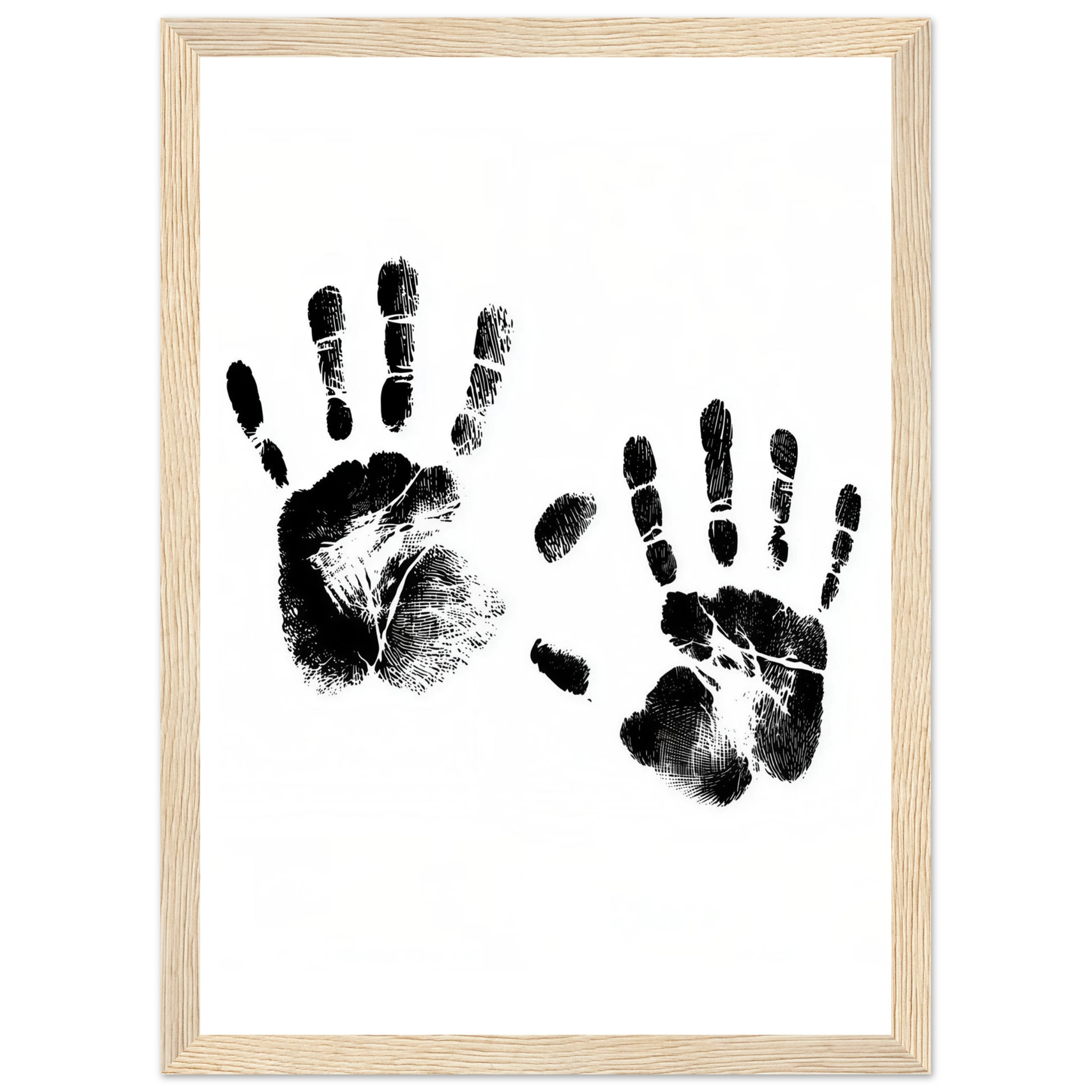 Rizen Memory of Hands - Premium Framed Wall Art