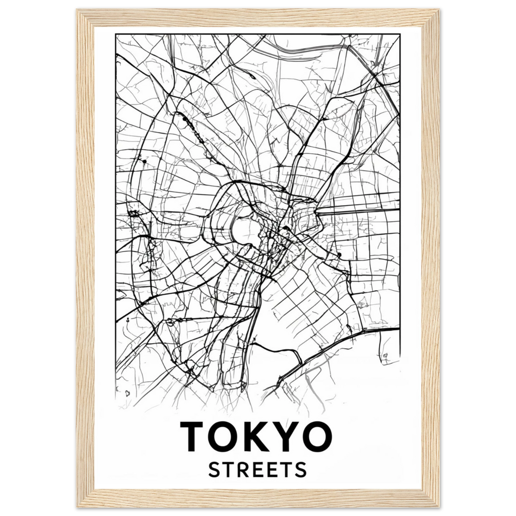 Rizen Tokyo Streets - Premium Framed Wall Art