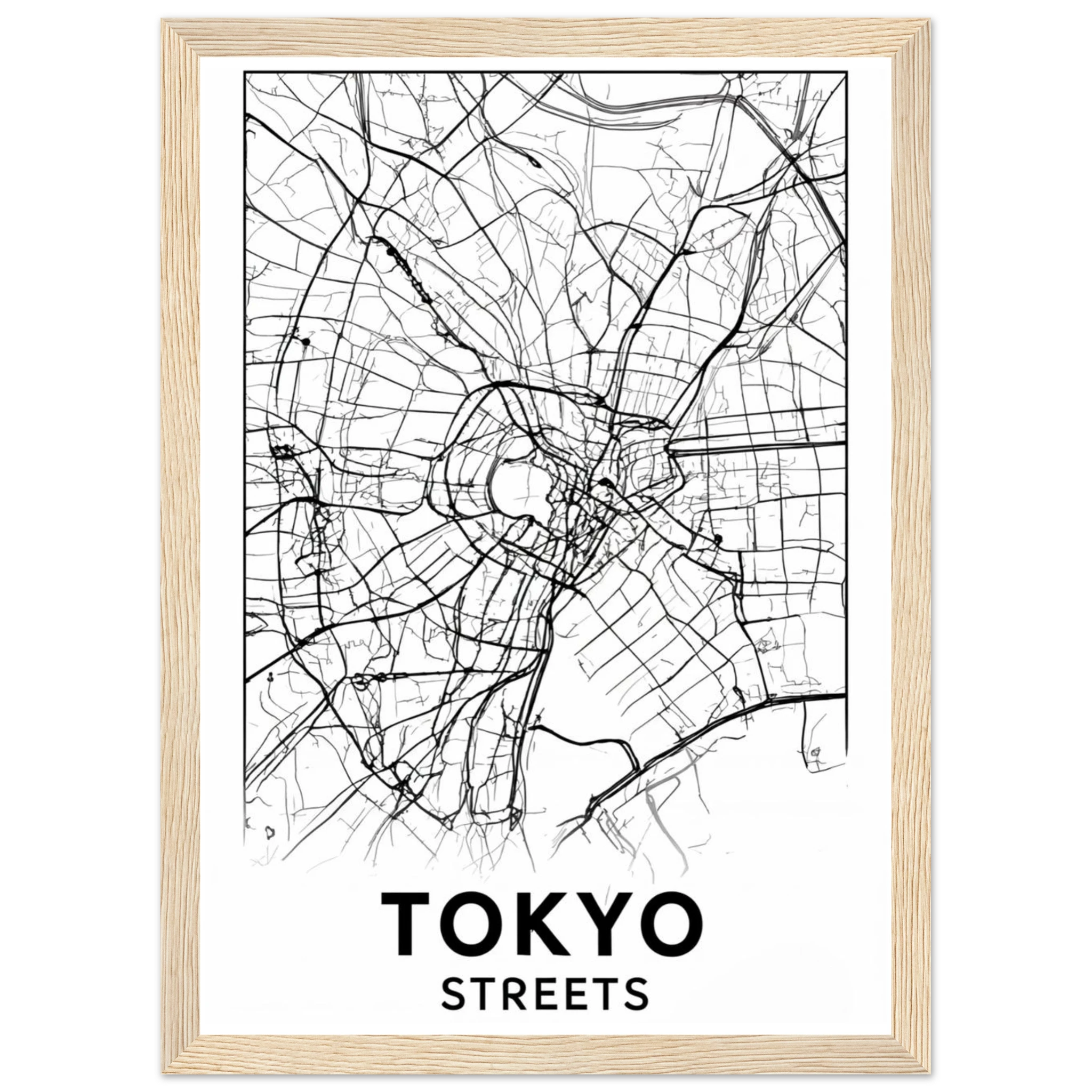Rizen Tokyo Streets - Premium Framed Wall Art