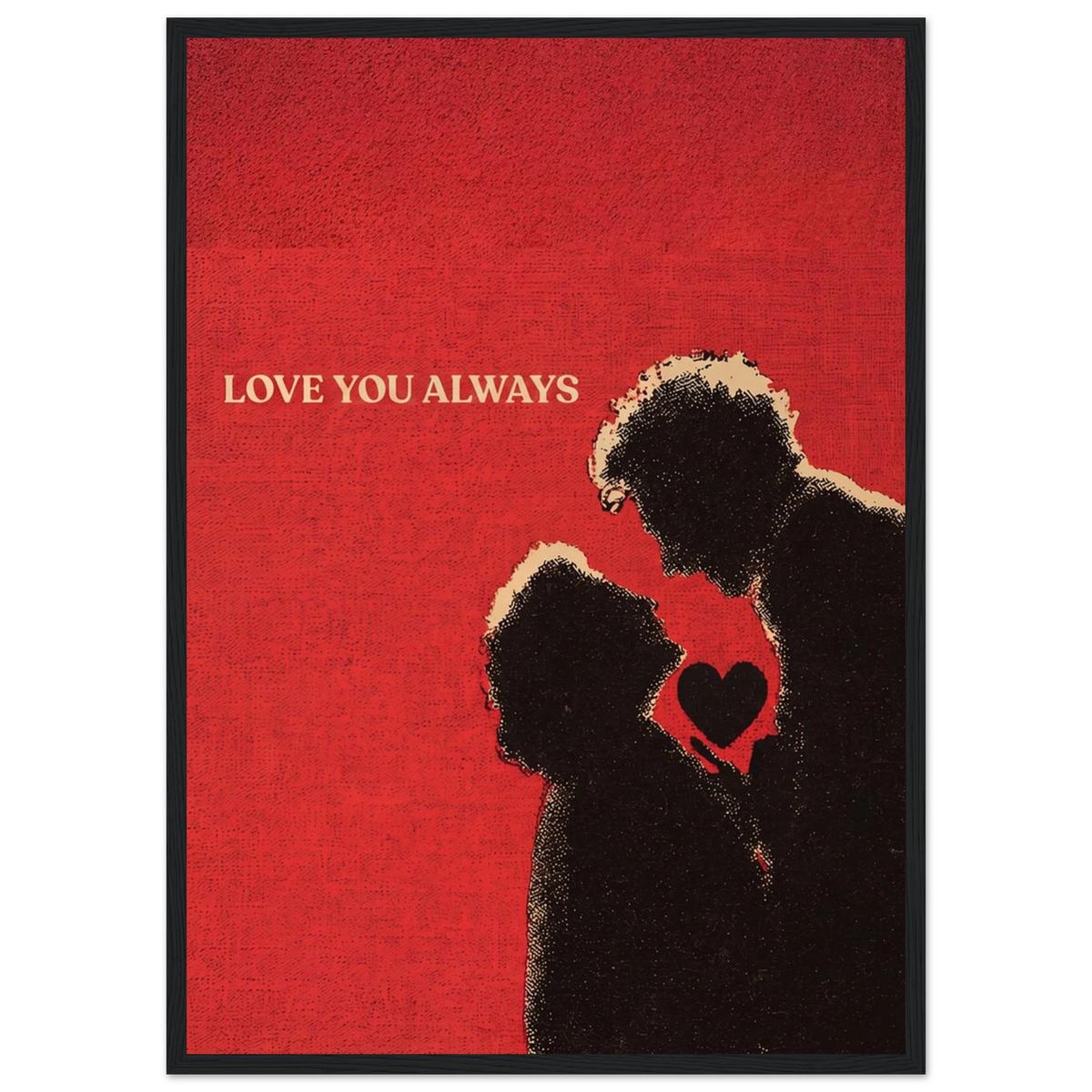 Rizen Love You Always - Premium Framed Wall Art