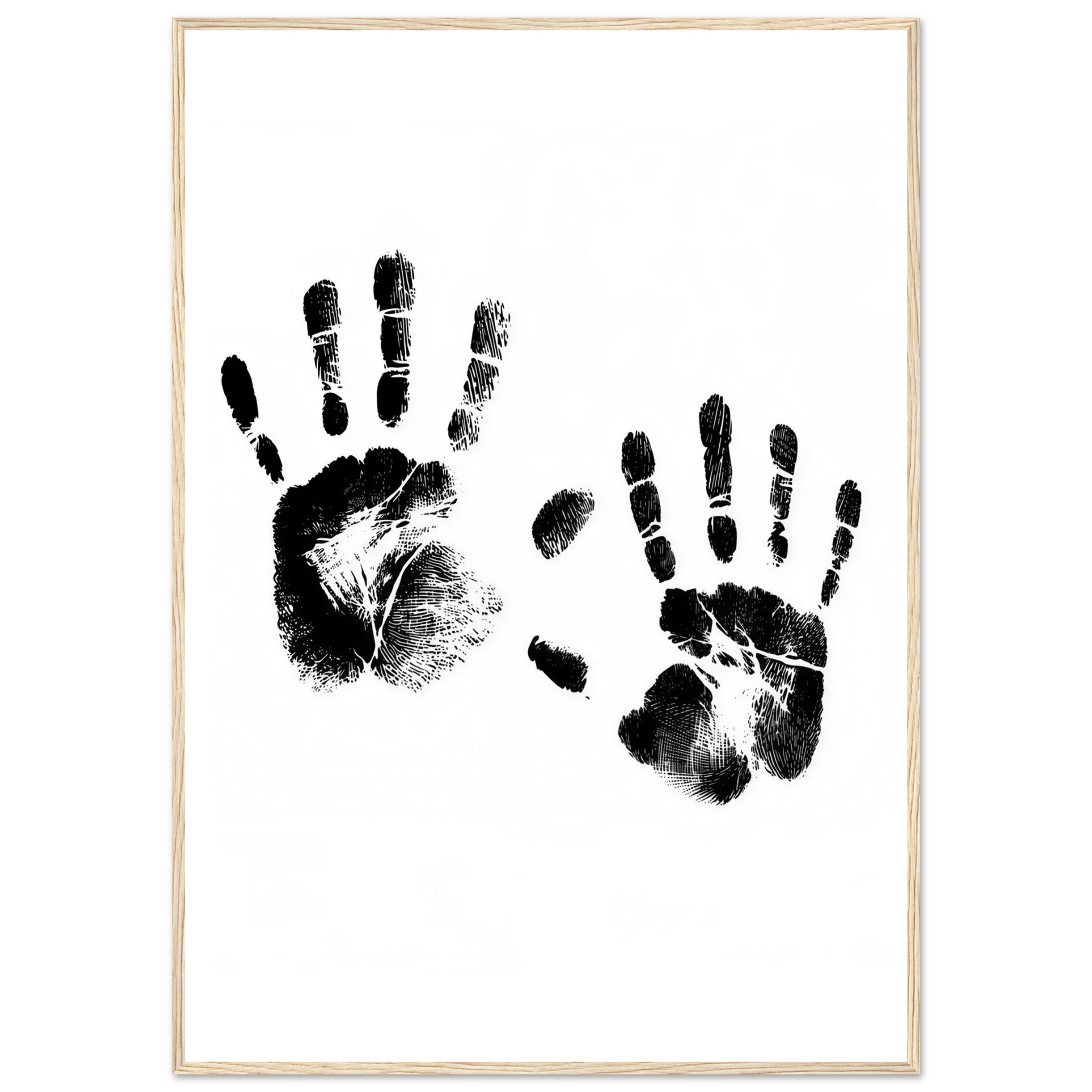 Rizen Memory of Hands - Premium Framed Wall Art