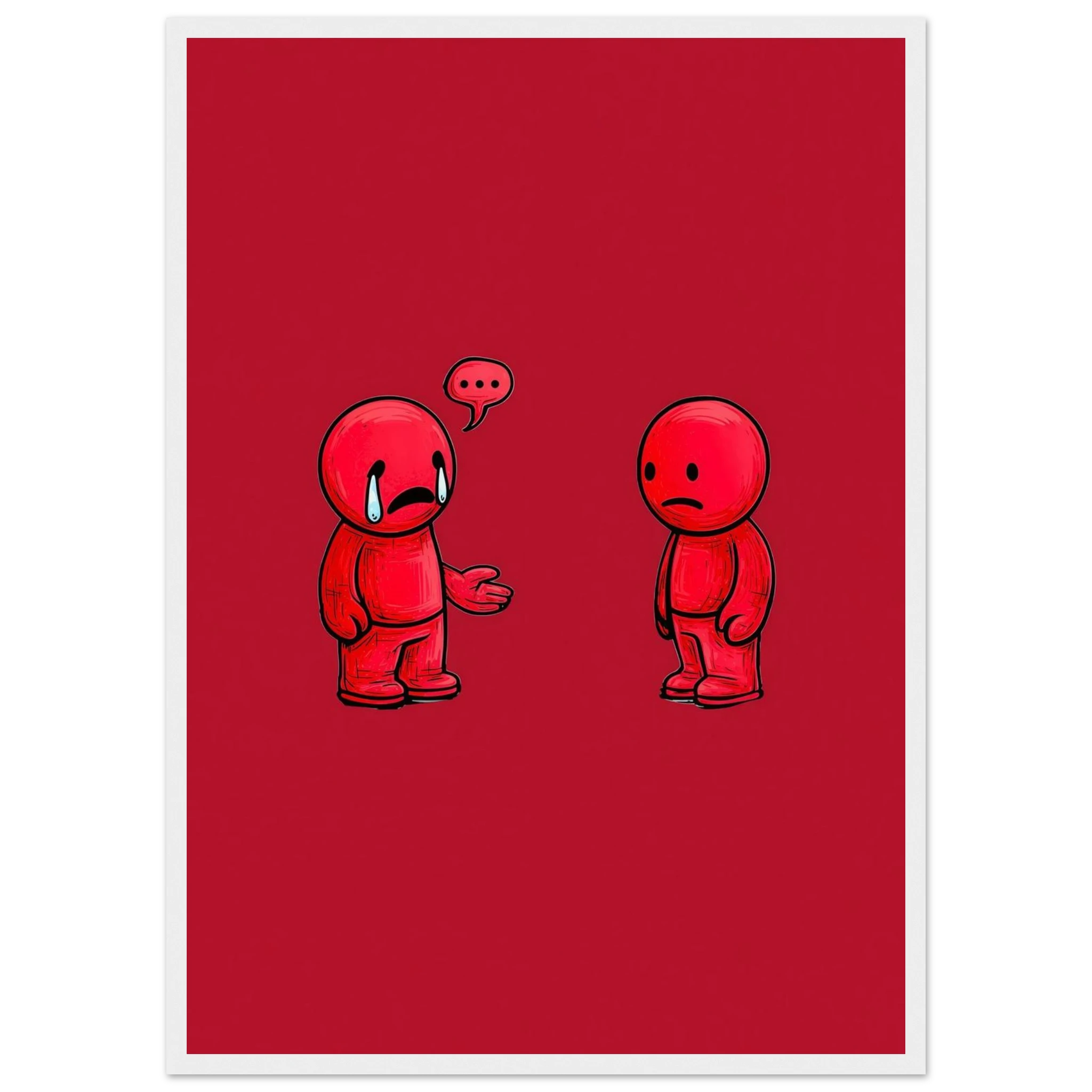 Rizen Anxious &amp; Avoidant - Premium Framed Wall Art