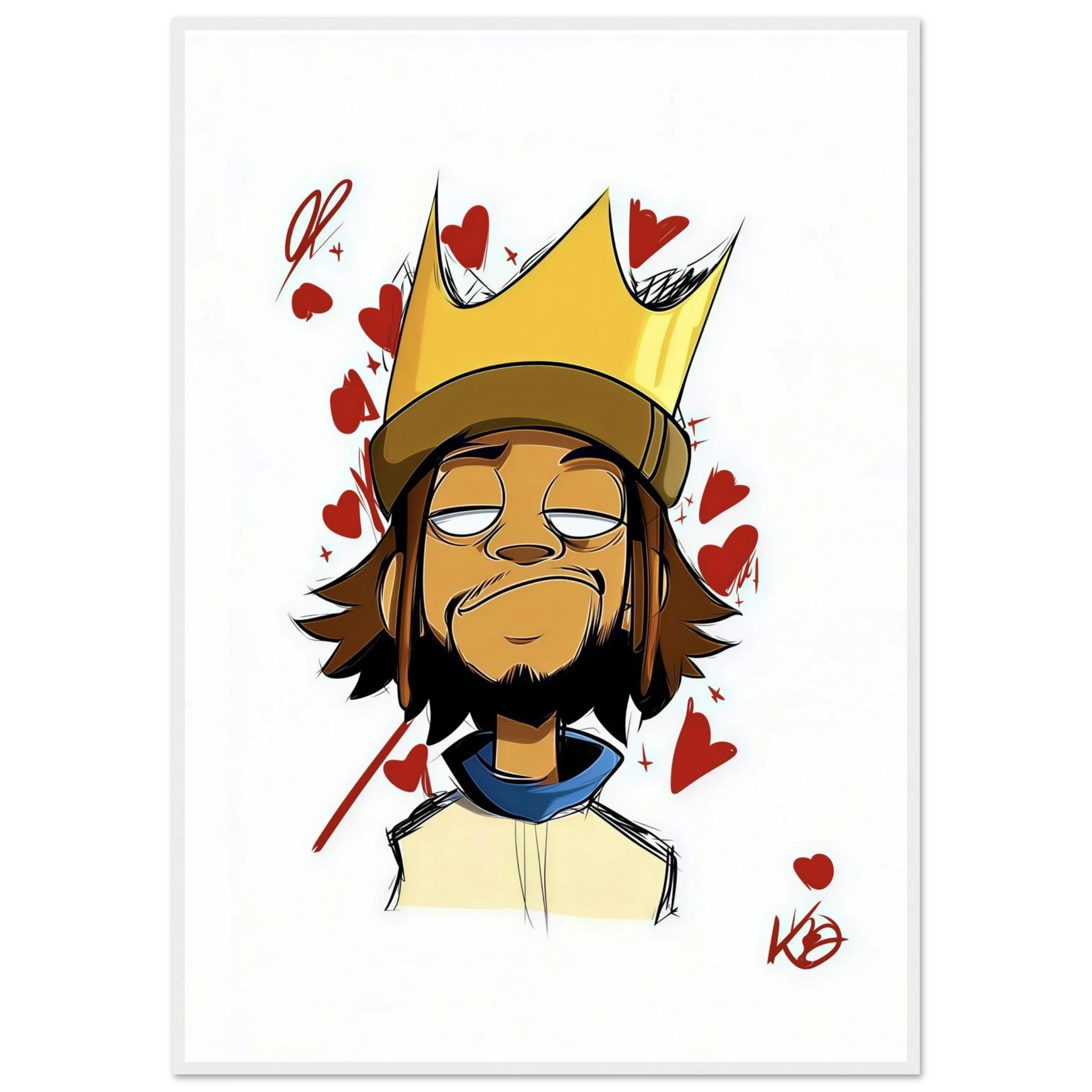 Rizen Crowned Affection - Premium Framed Wall Art