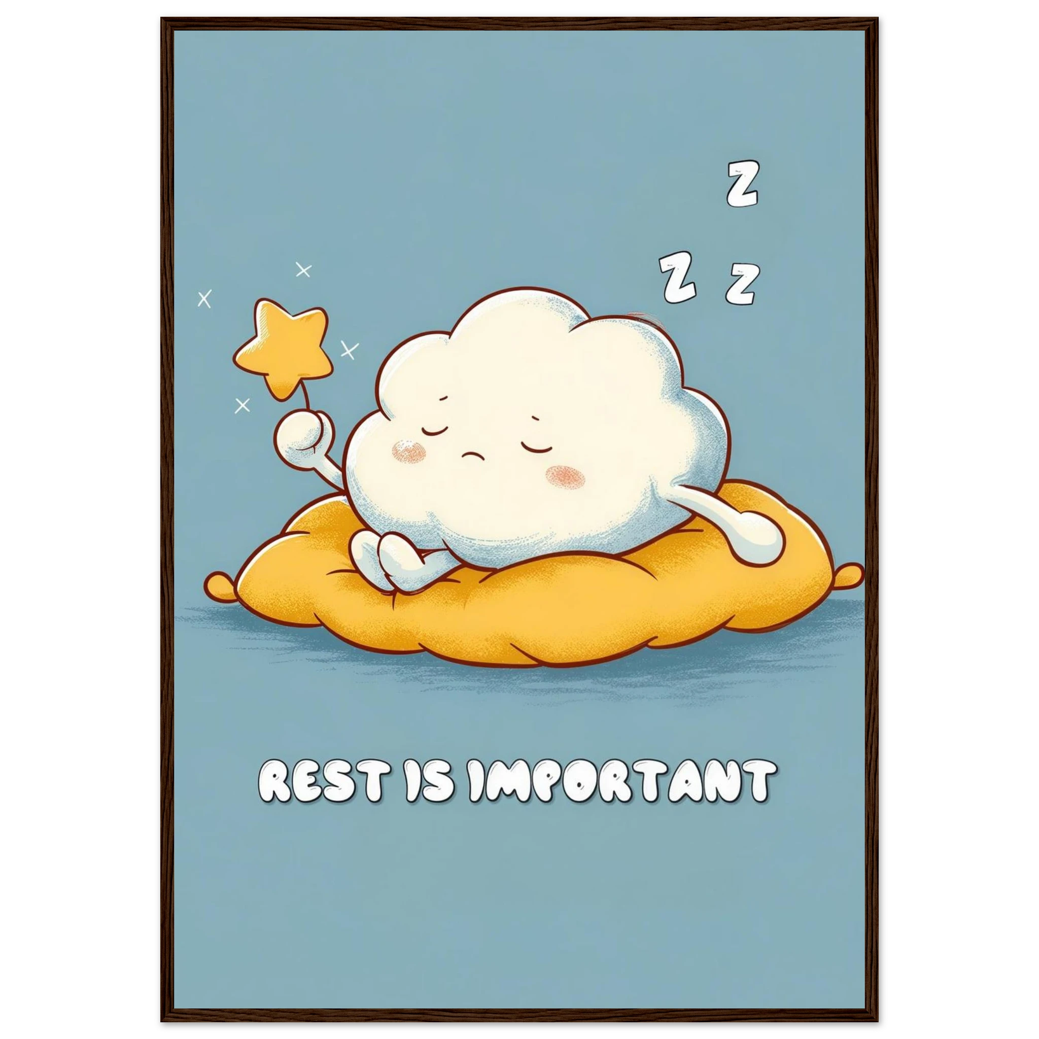 Rizen Rest is Important - Premium Framed Wall Art