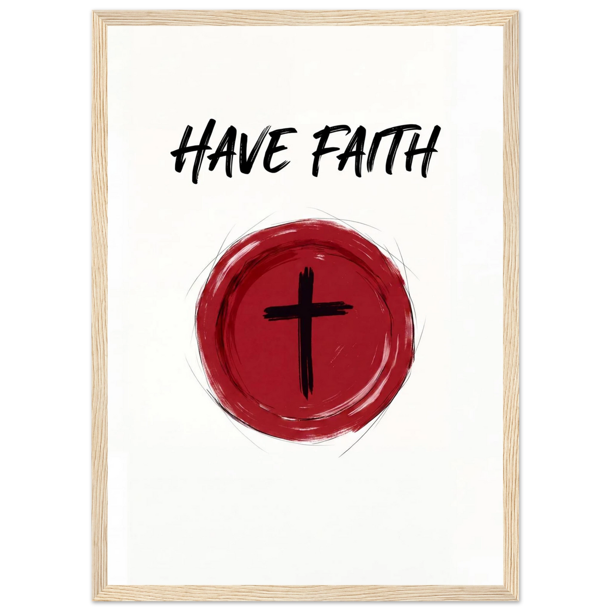 Rizen Have Faith - Premium Framed Wall Art