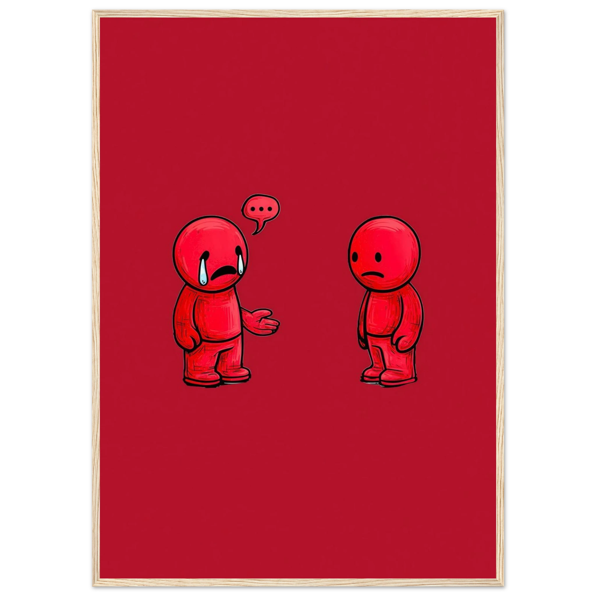 Rizen Anxious &amp; Avoidant - Premium Framed Wall Art