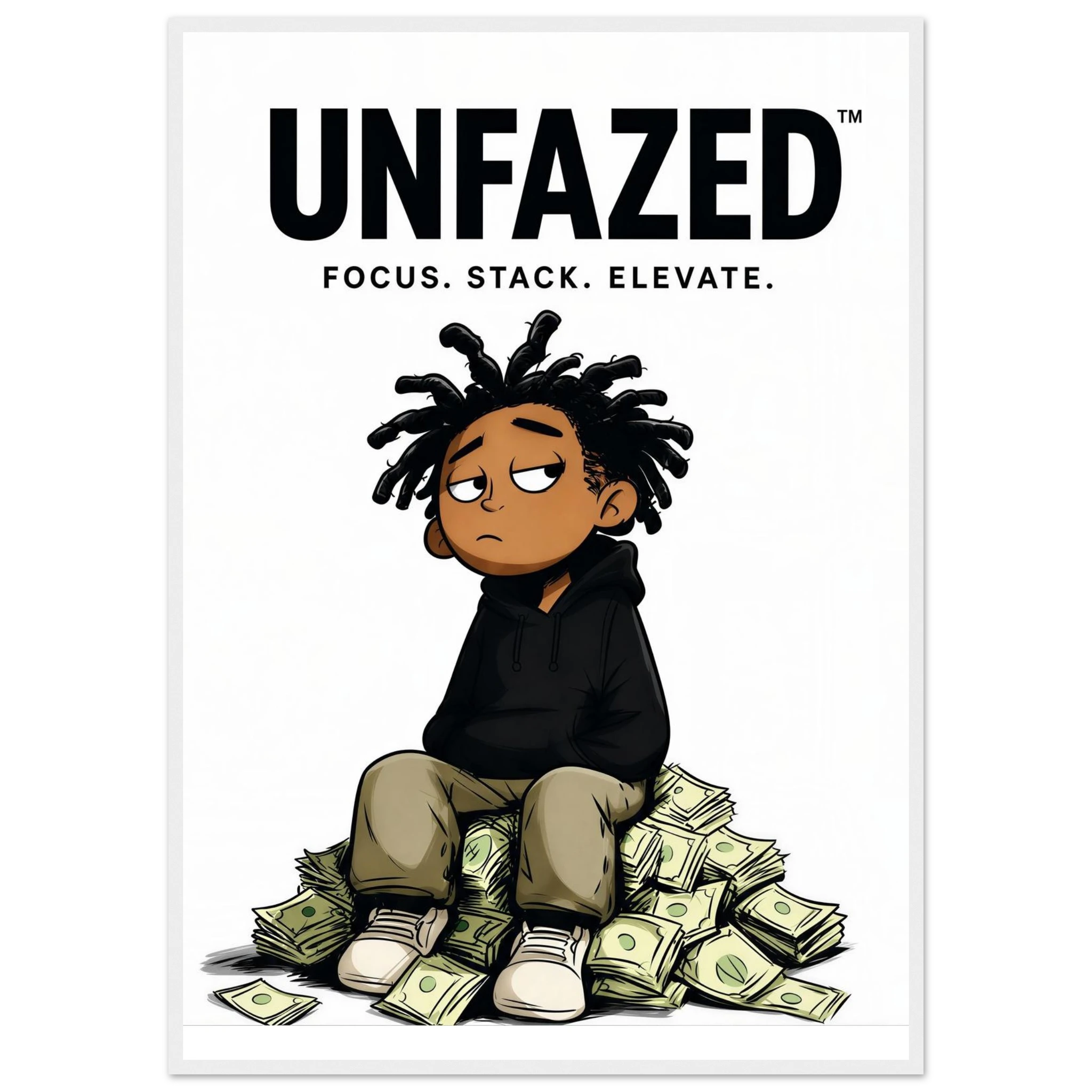 Rizen Unfazed - Premium Framed Wall Art