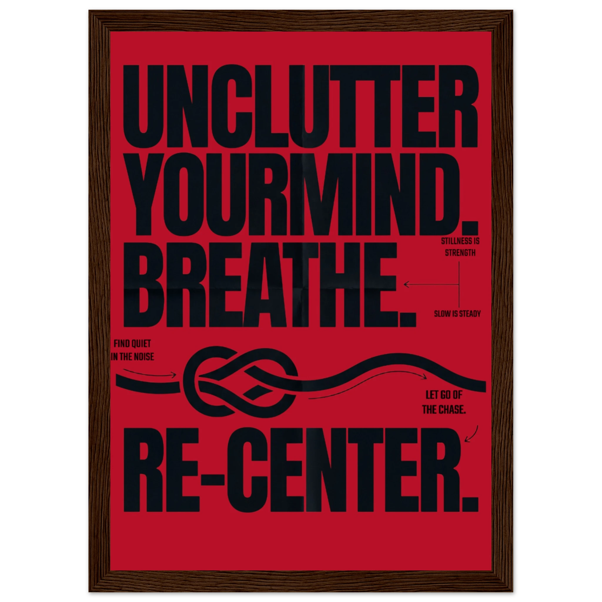 Rizen Unclutter - Premium Framed Wall Art