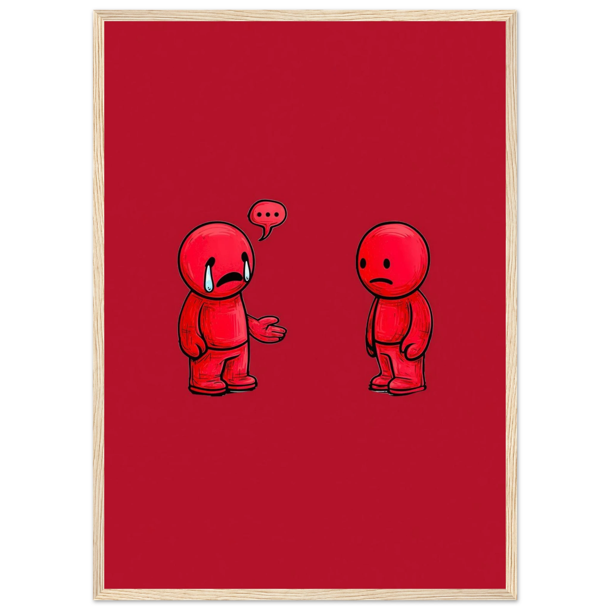 Rizen Anxious &amp; Avoidant - Premium Framed Wall Art