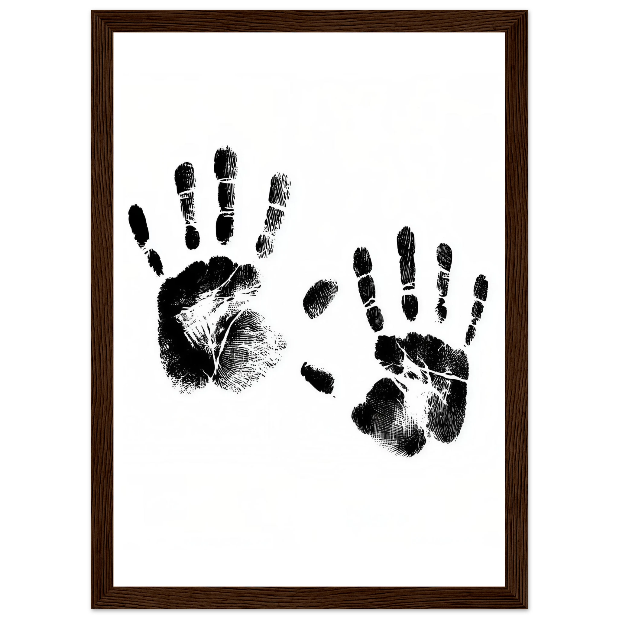 Rizen Memory of Hands - Premium Framed Wall Art