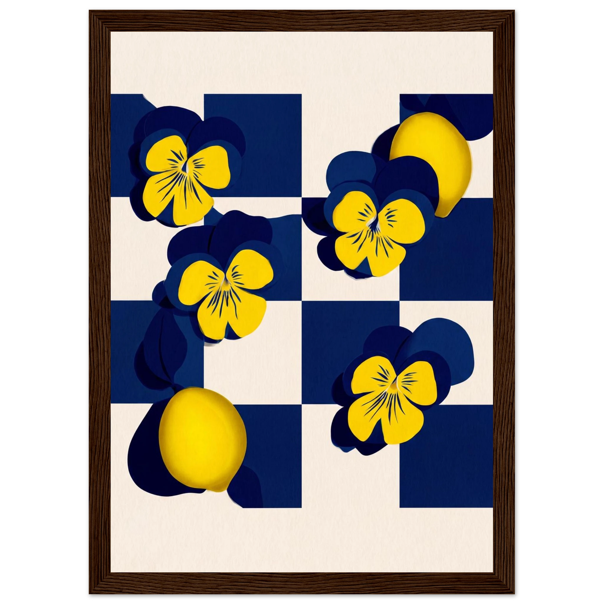 Rizen Life's Little Lemons - Premium Framed Wall Art