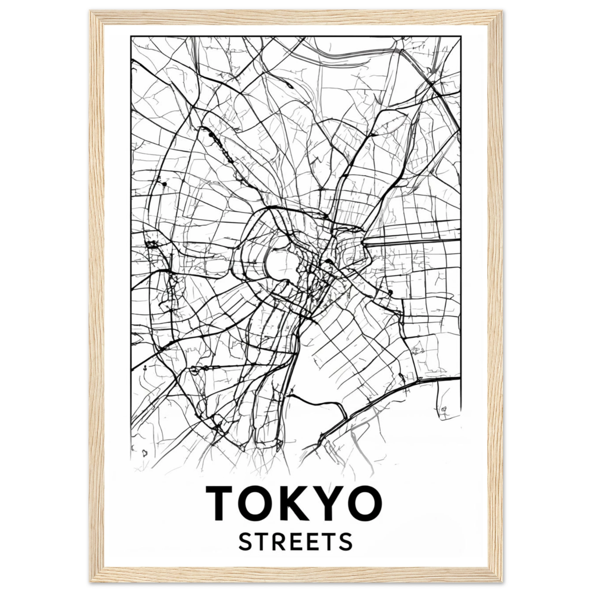 Rizen Tokyo Streets - Premium Framed Wall Art