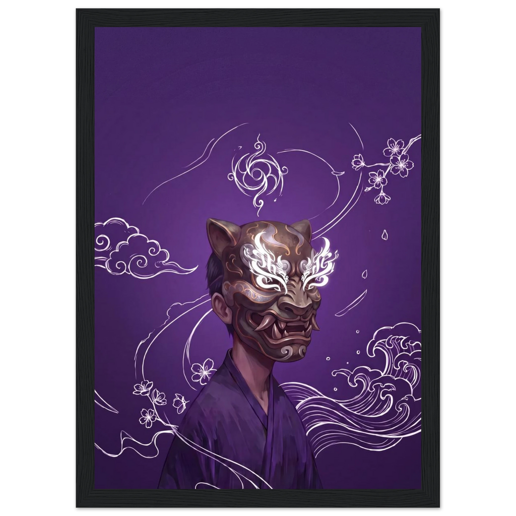 Rizen Beneath the Mask - Premium Framed Wall Art