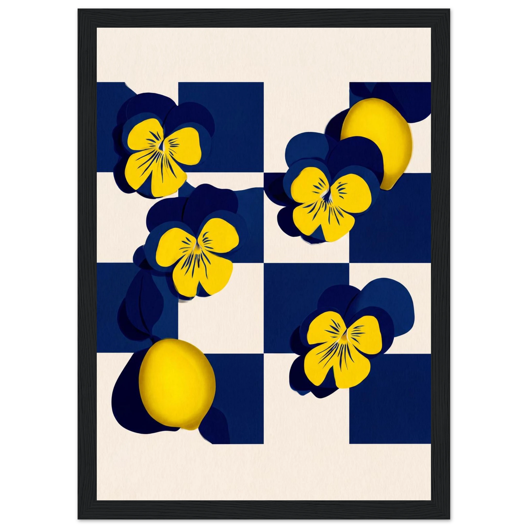 Rizen Life's Little Lemons - Premium Framed Wall Art