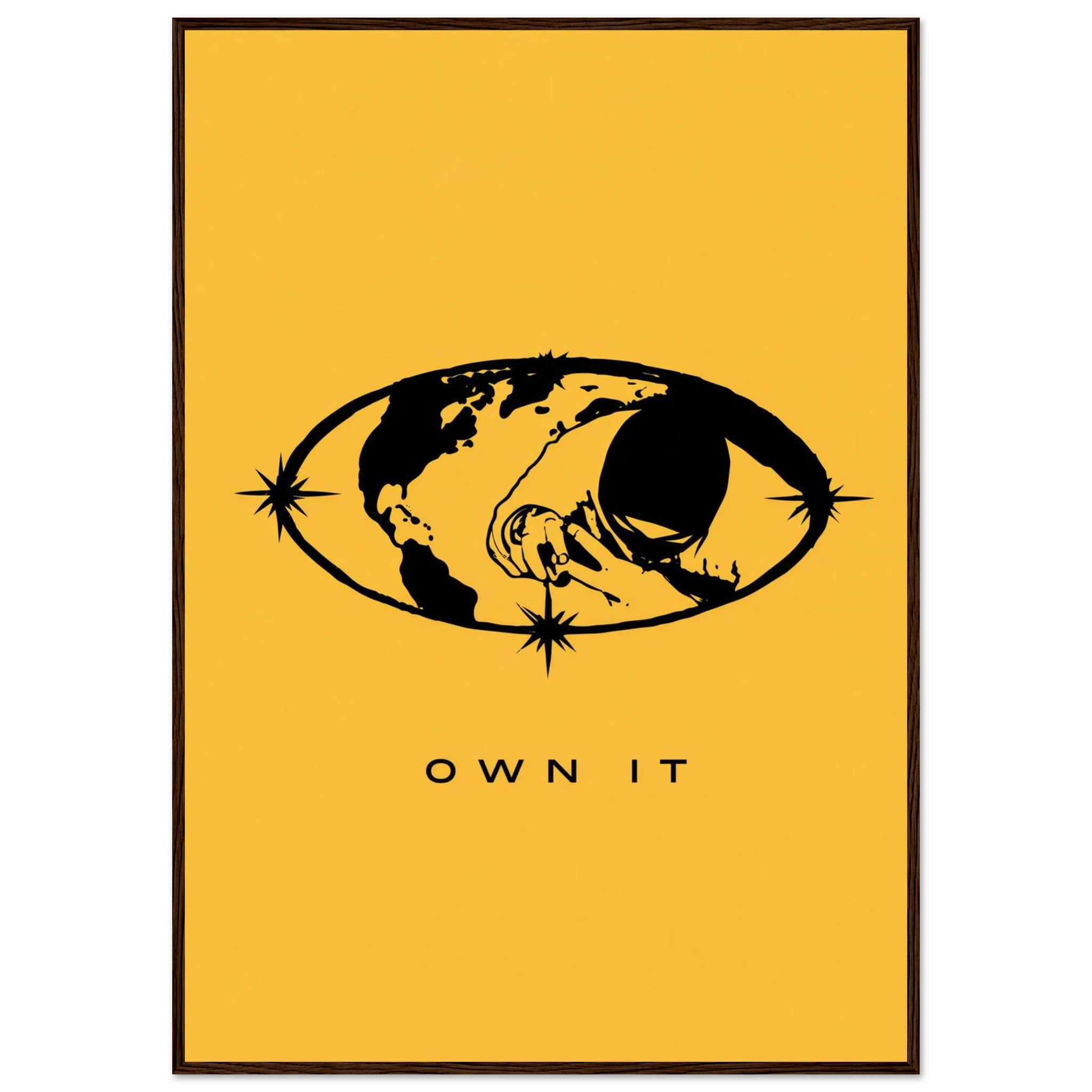 Rizen OWN IT - Premium Framed Wall Art