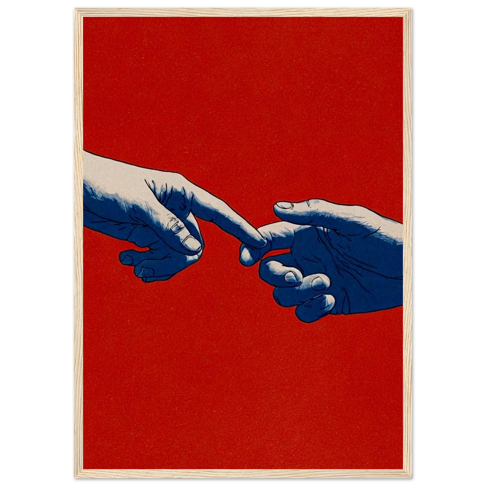 Rizen Fingertip Promise - Premium Framed Wall Art
