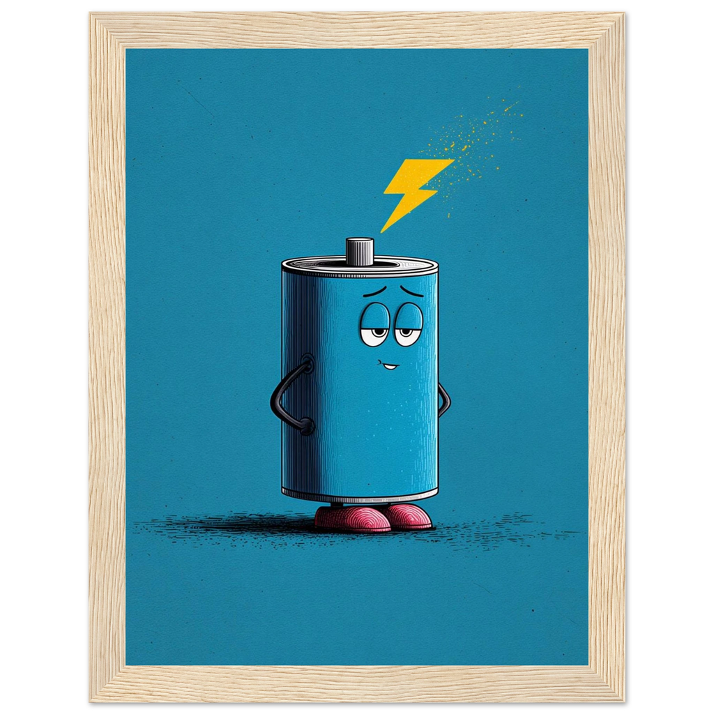 Rizen Electro Blue - Premium Framed Wall Art