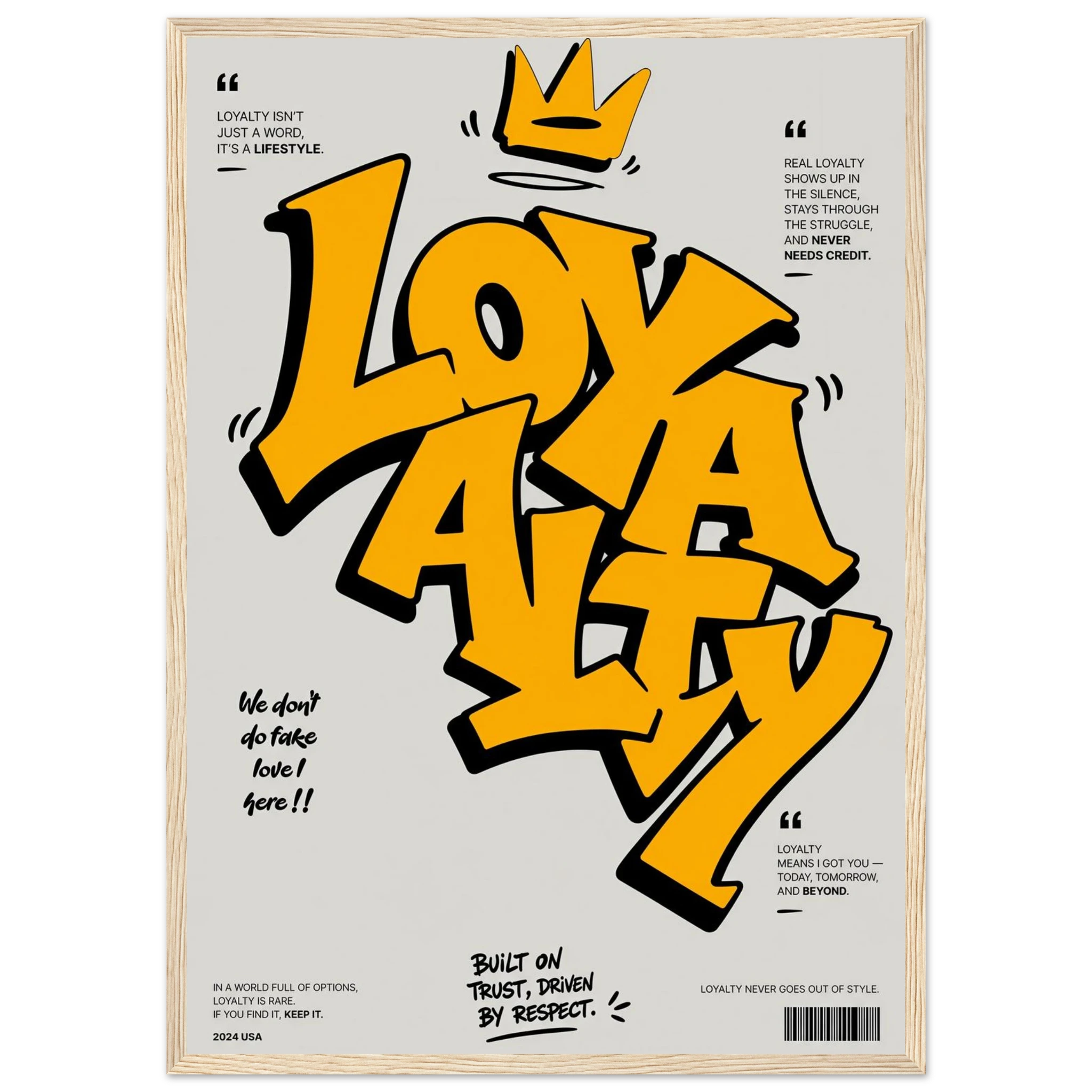 Rizen Loyalty - Premium Framed Wall Art