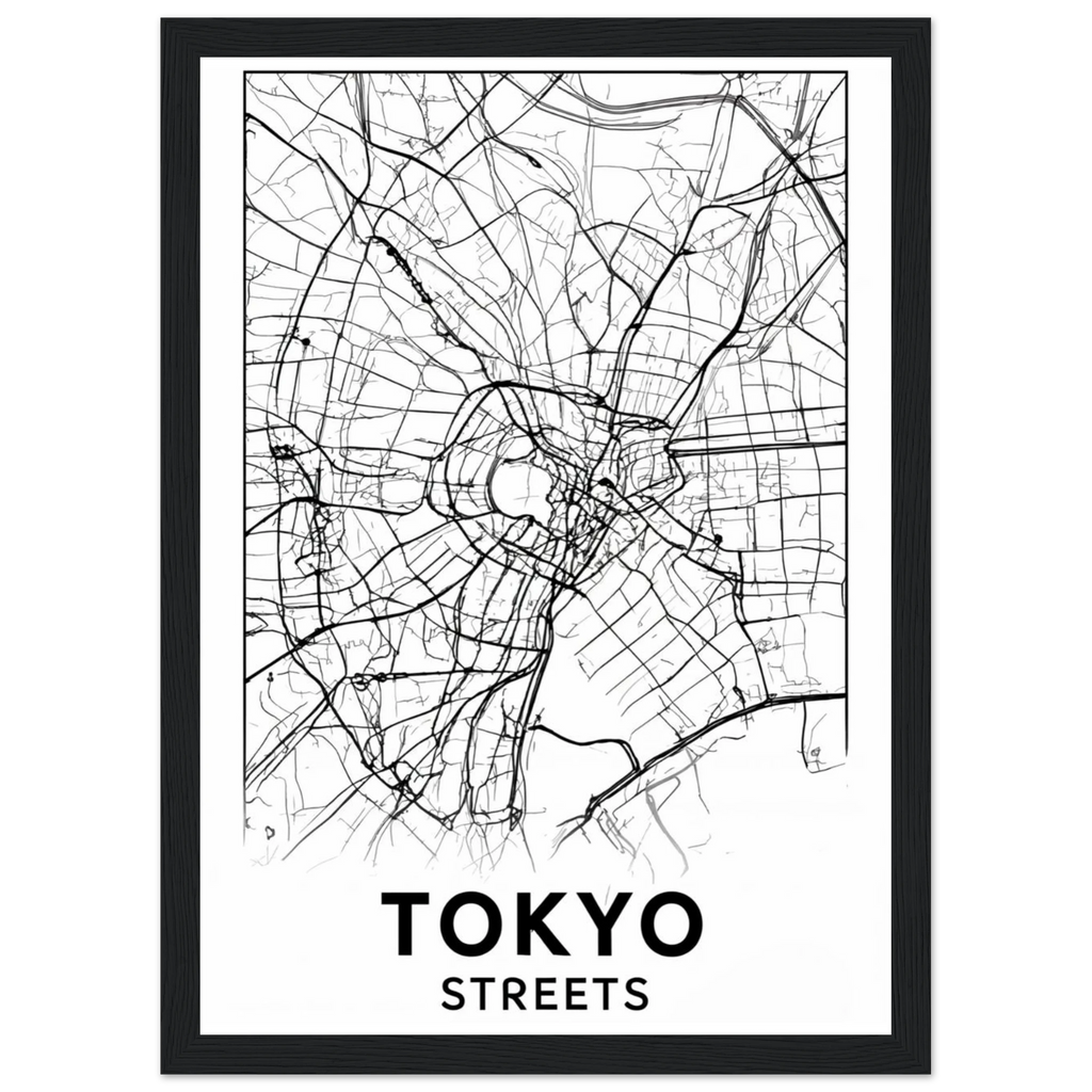 Rizen Tokyo Streets - Premium Framed Wall Art