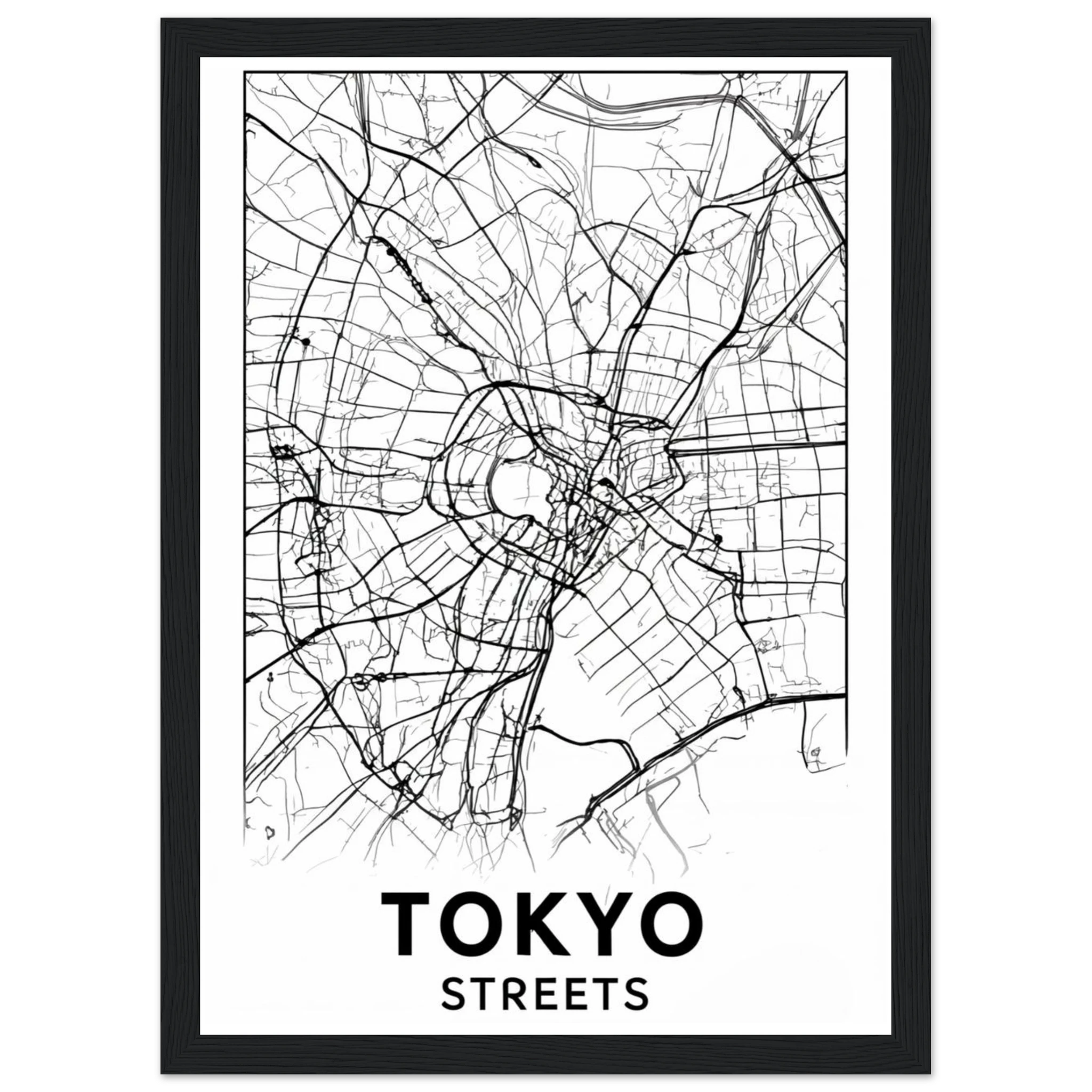 Rizen Tokyo Streets - Premium Framed Wall Art